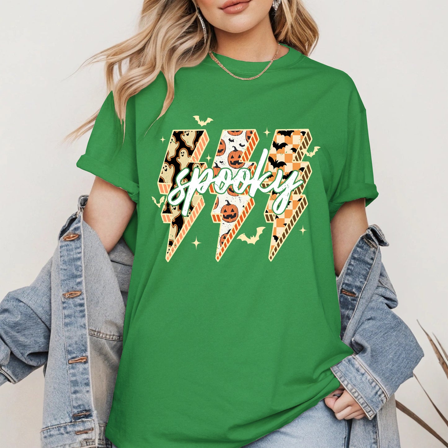 Spooky Lightning Bolt Halloween shirt