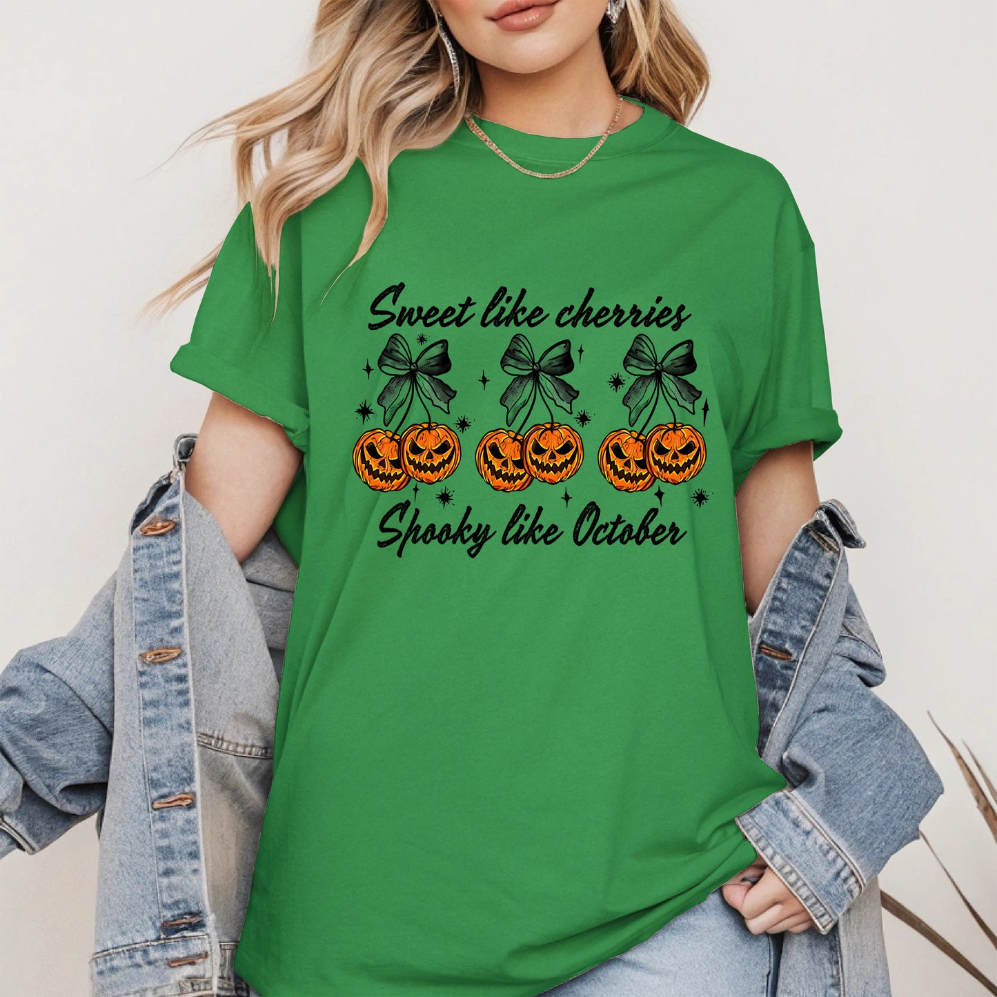 Sweet like cherries Spooky like October shirt