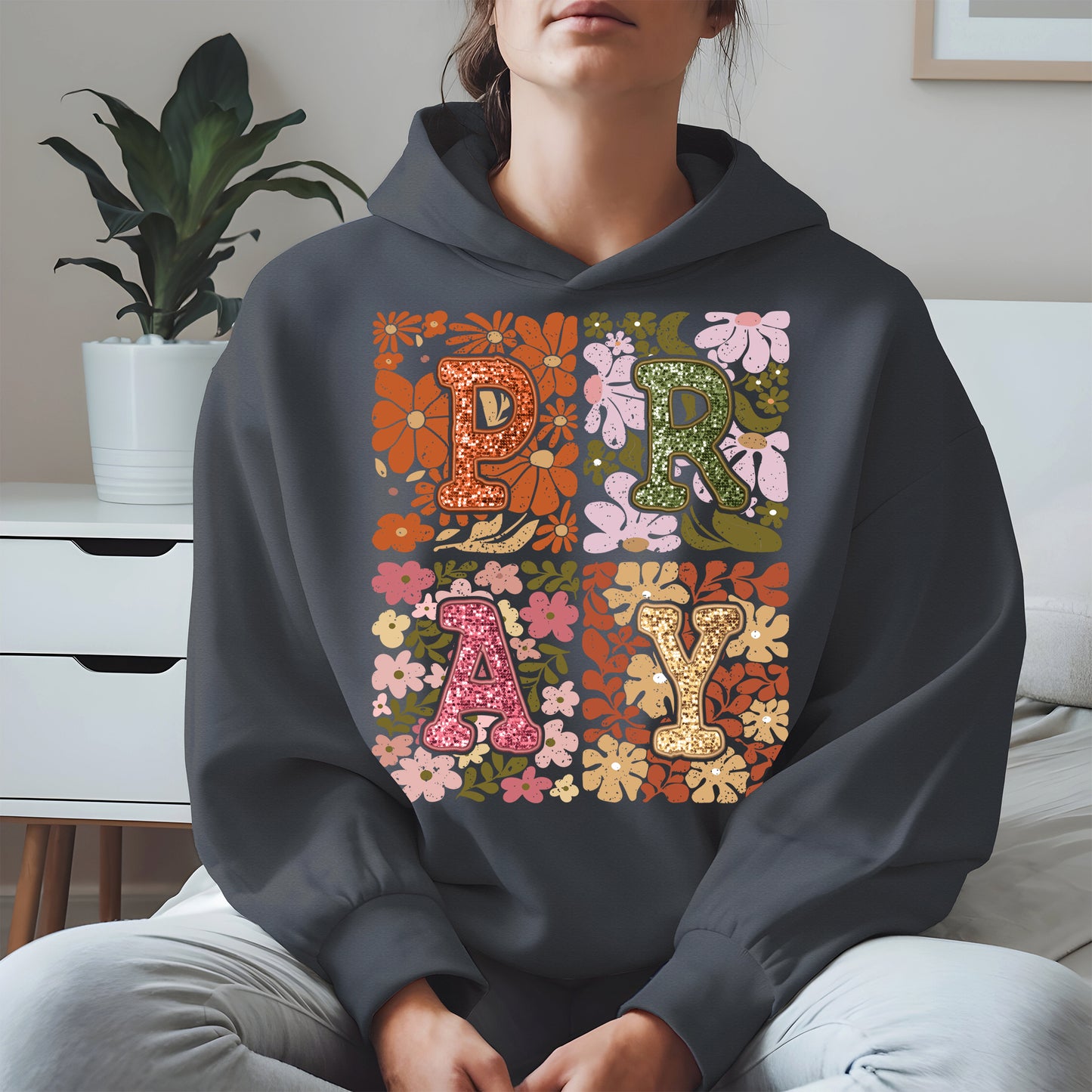 Retro Floral Faith Fall Christian Shirt