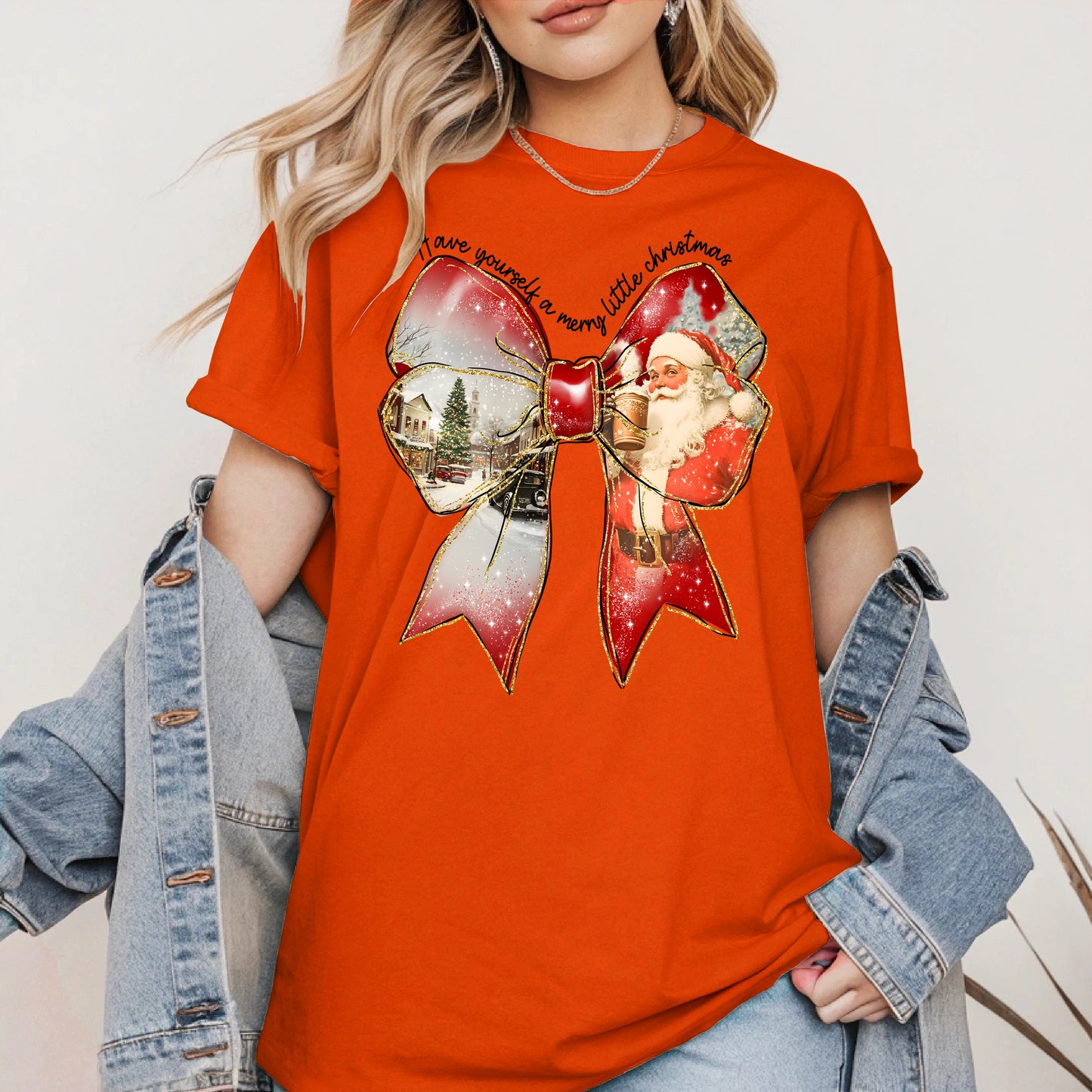 Small Town Christmas Santa Holiday Shirt