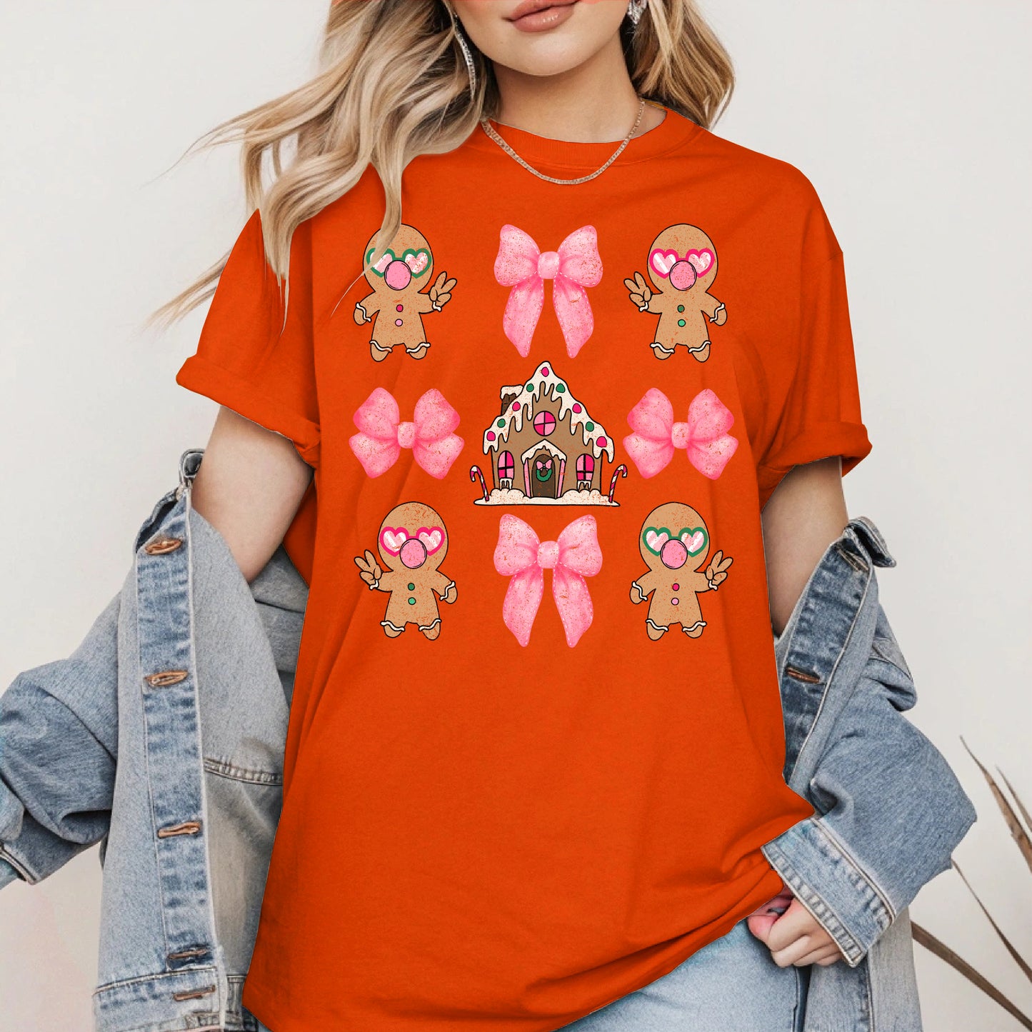 Checkered Gingerbread Cute Christmas Shirt