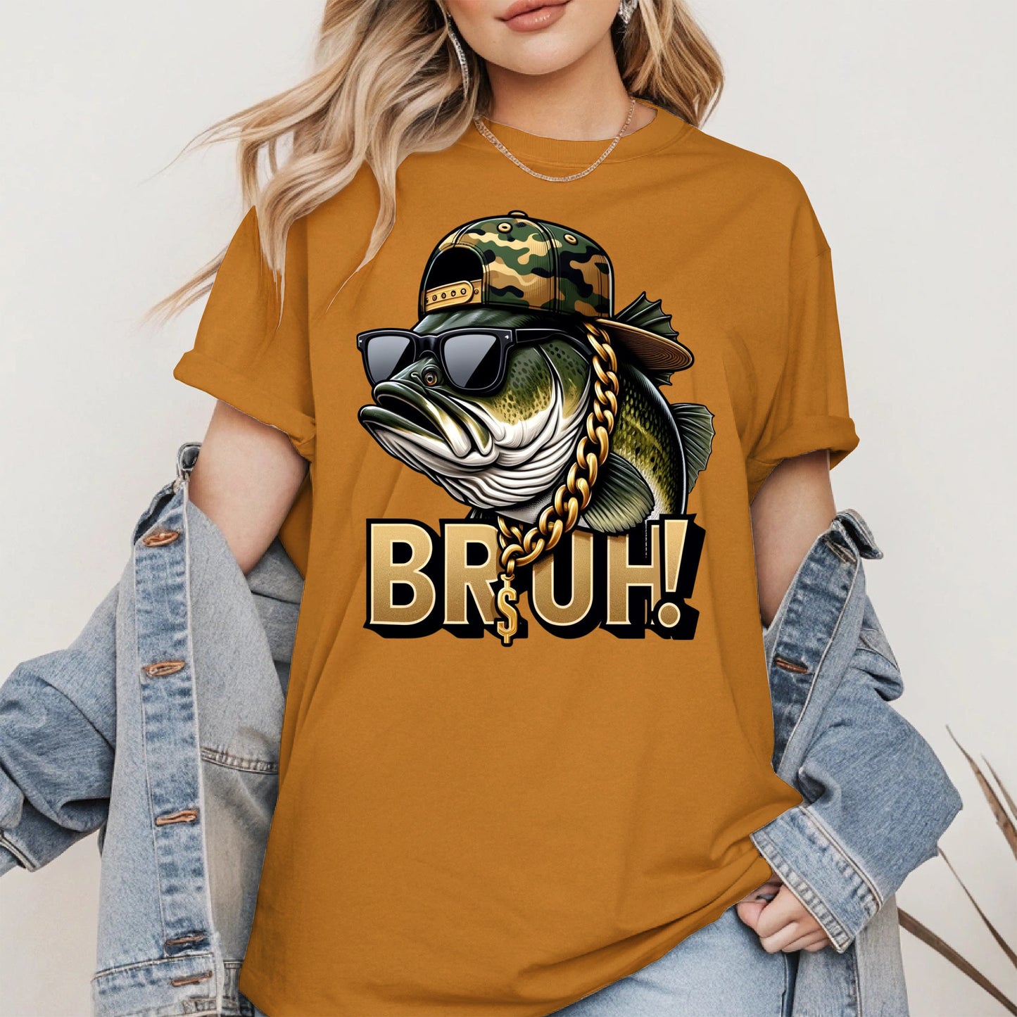 Funny Bass Fish Bruh Shirt Hoodie Sweatshirt