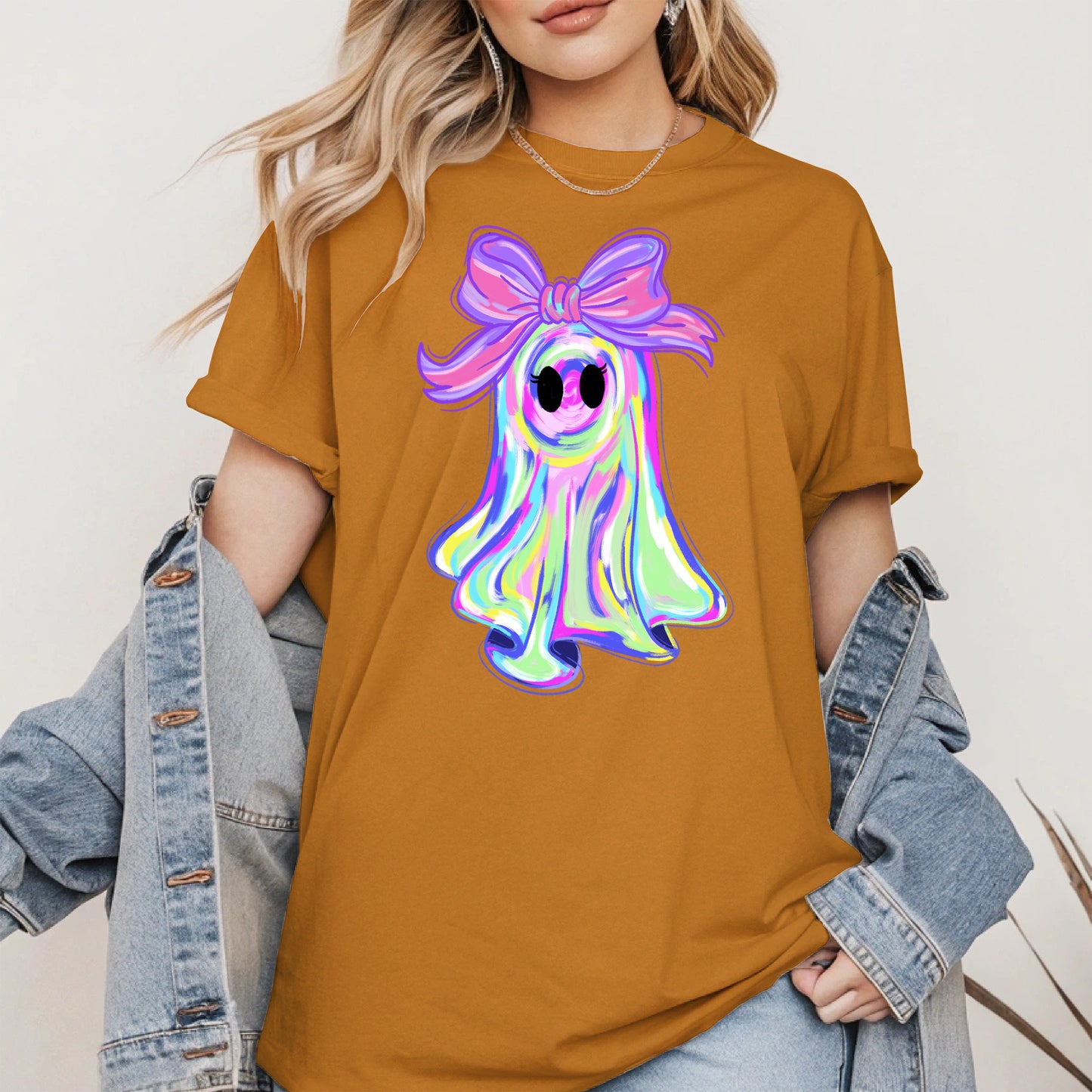 Pastel Ghost Shirt Hoodie Sweatshirt for Halloween Vibes
