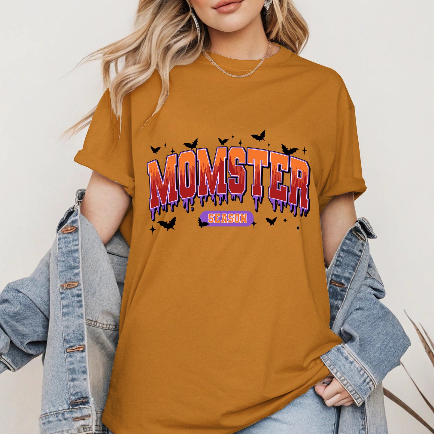 Momster Season Shirt Hoodie Sweatshirt for Halloween Moms