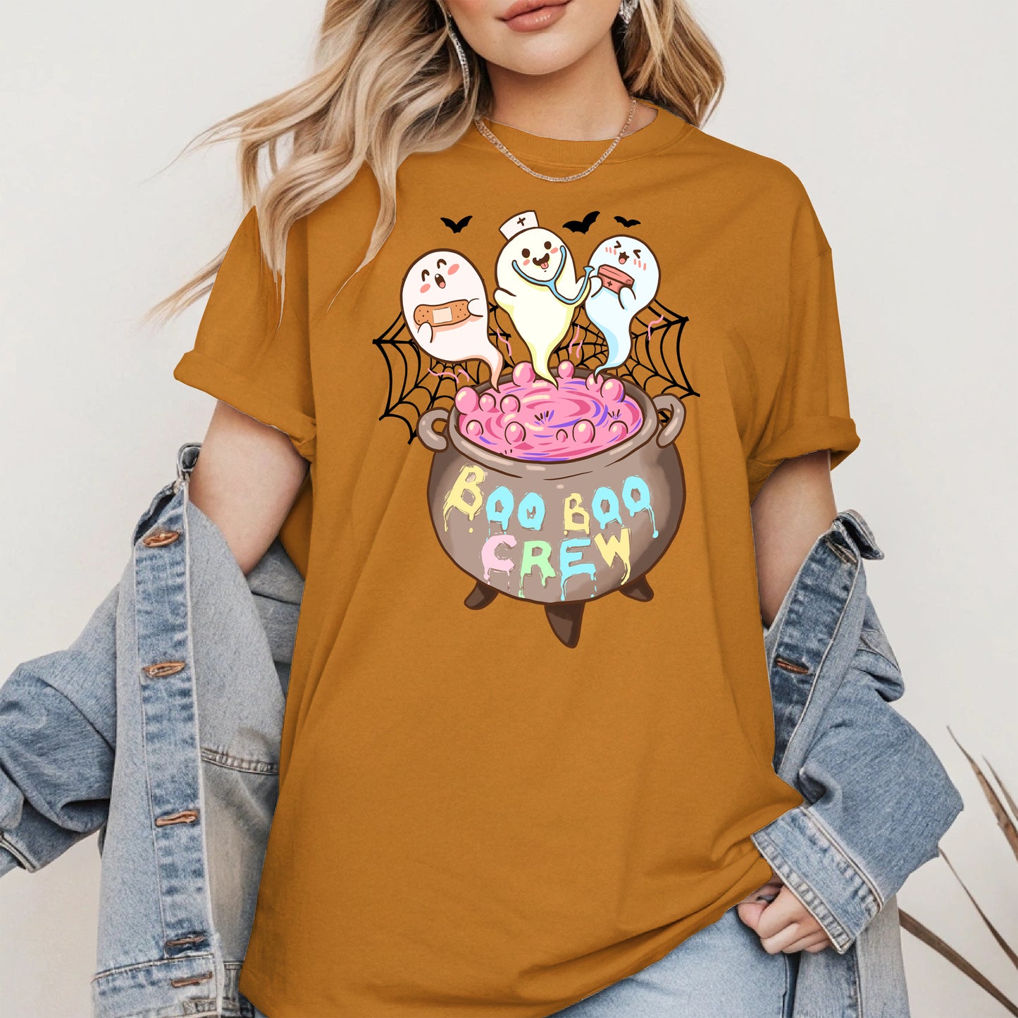 Boo Boo Crew – Cute Halloween Nurse Ghost Shirt