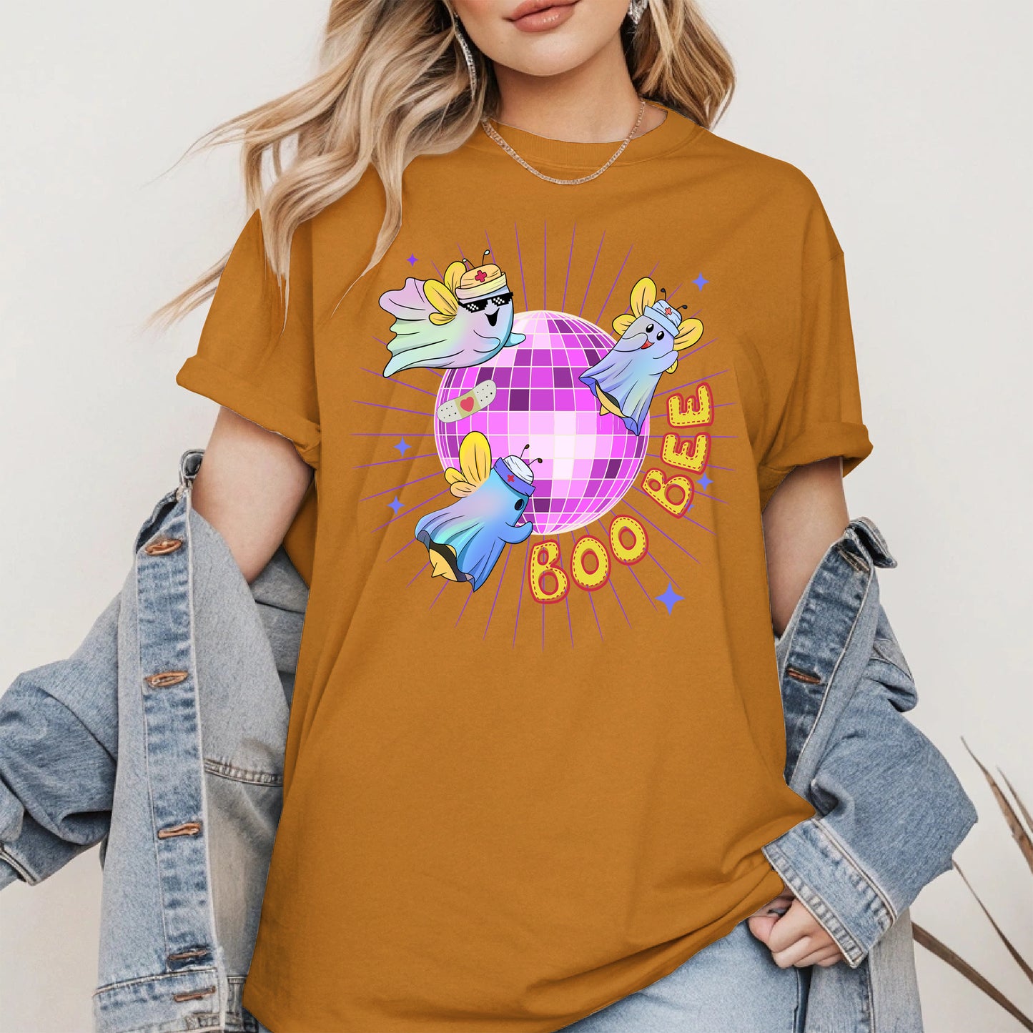 Boo Bee – Cute Disco Ghost Nurse Bee Shirt