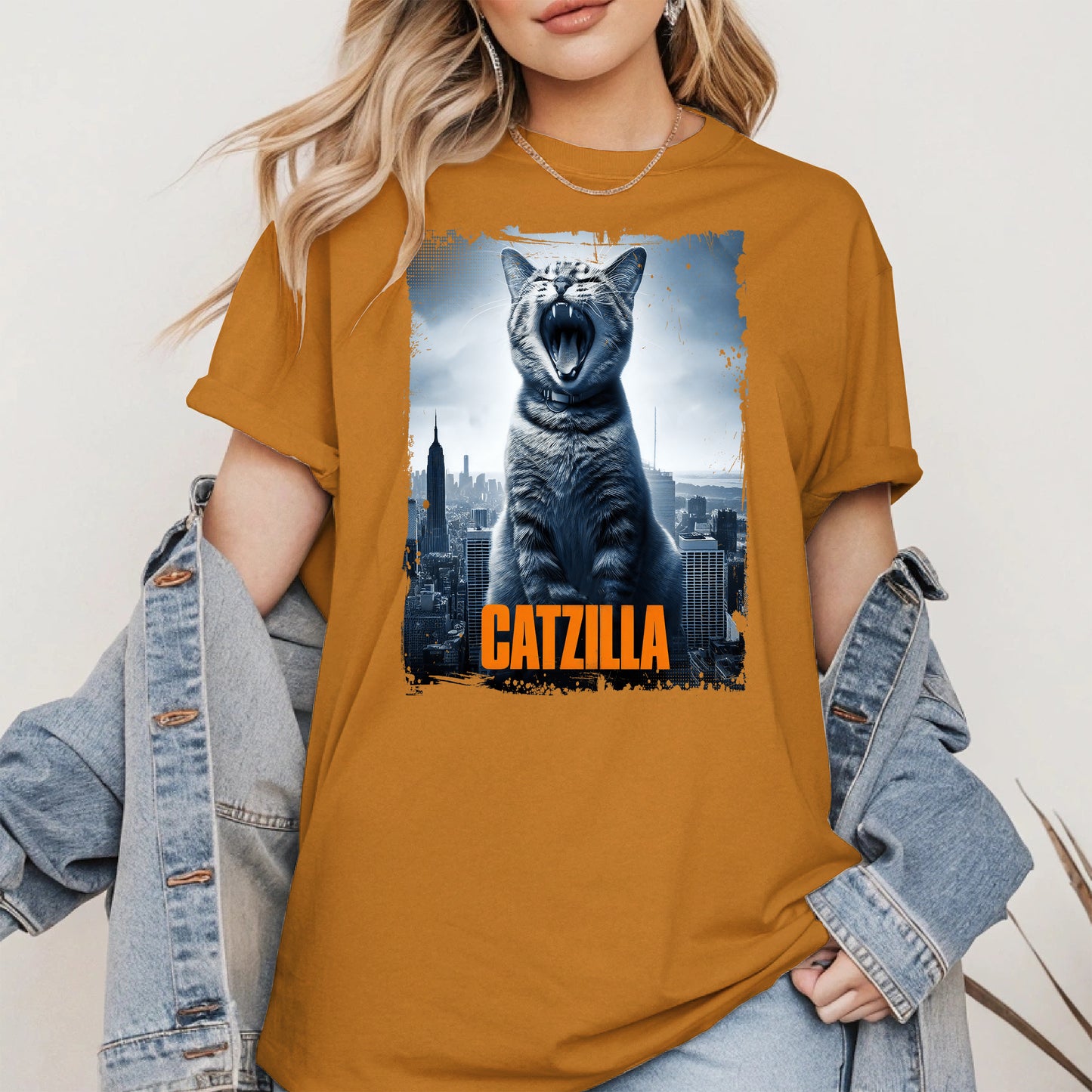 Catzilla Funny Cat Shirt Hoodie Sweatshirt