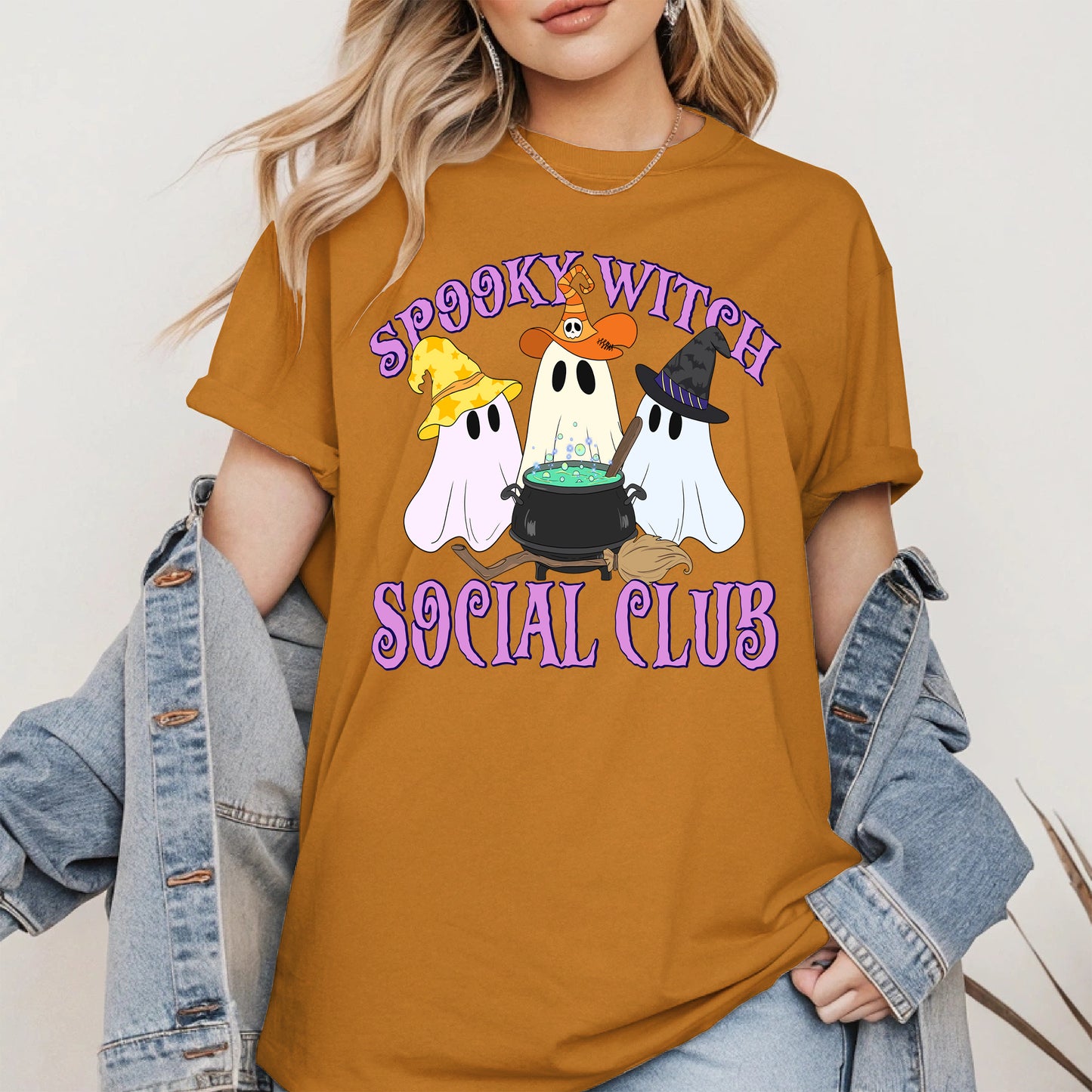 Spooky Witch Social Club Halloween Shirt