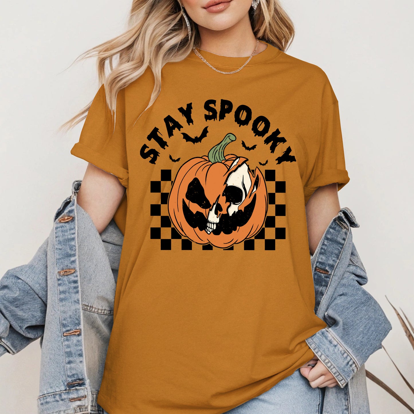 Creepy Skull Pumpkin Halloween Shirt