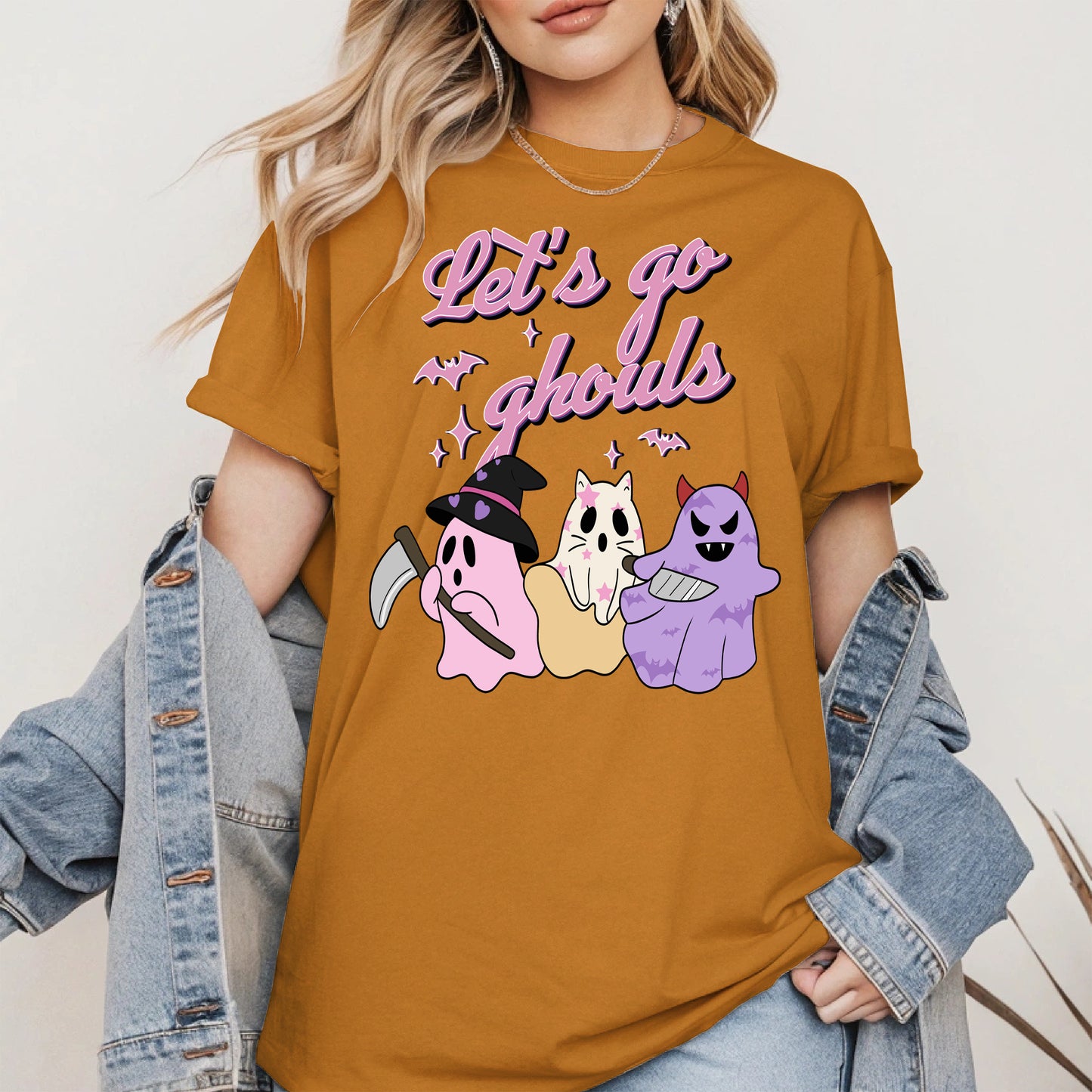 Let’s Go Ghouls Shirt Cute Halloween Ghost