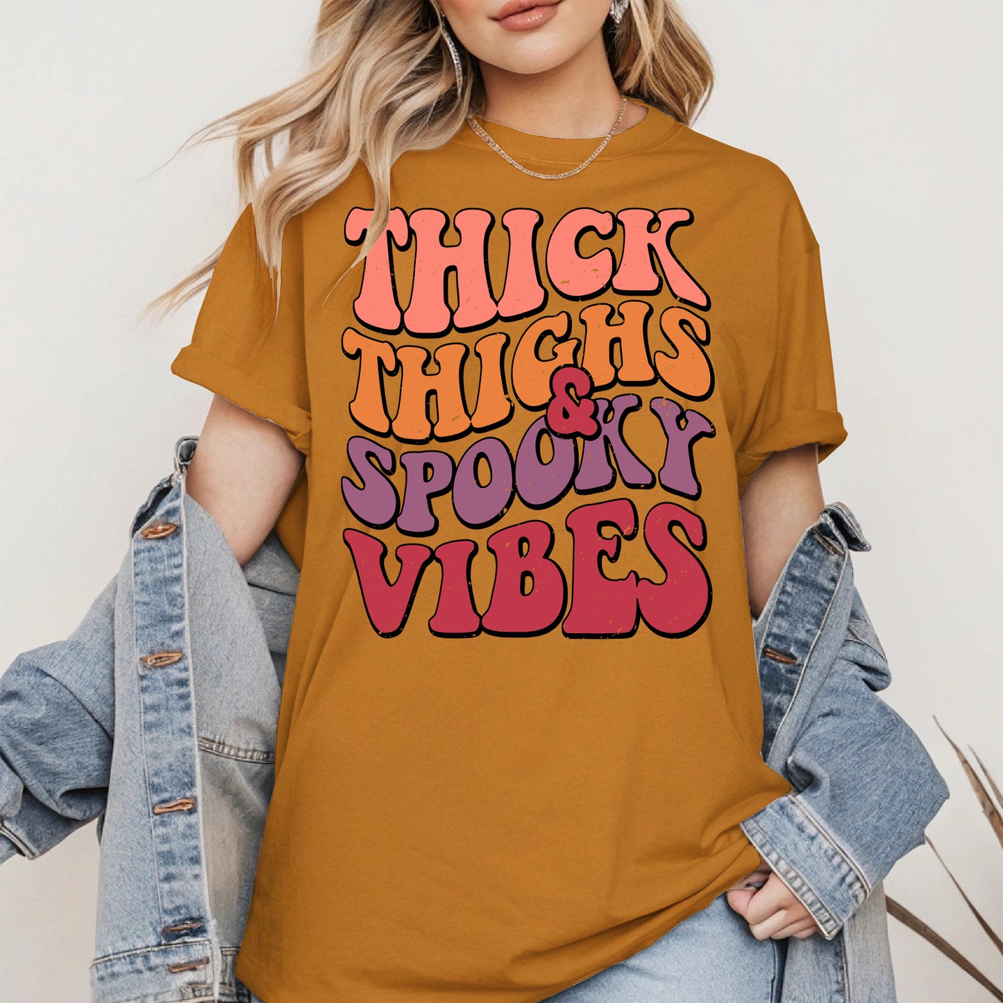 Thick Thighs and Spooky Vibes Shirt