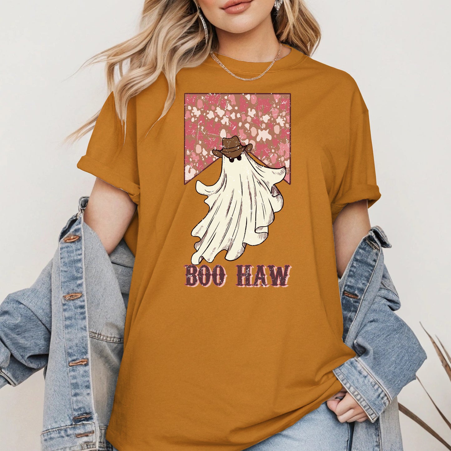 Boo Haw Western Ghost Cowgirl Tee