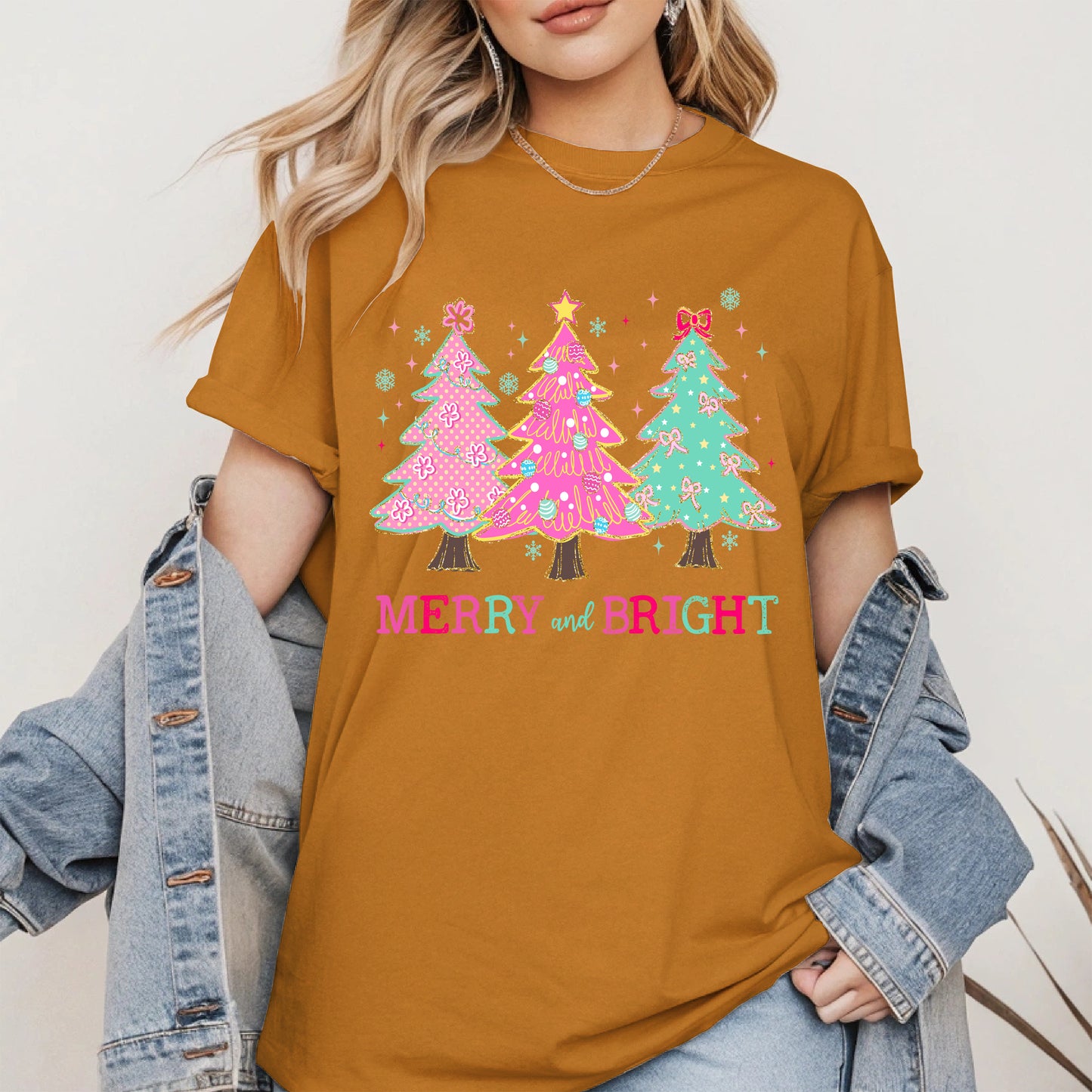 Merry and Bright Christmas Tree Shirt