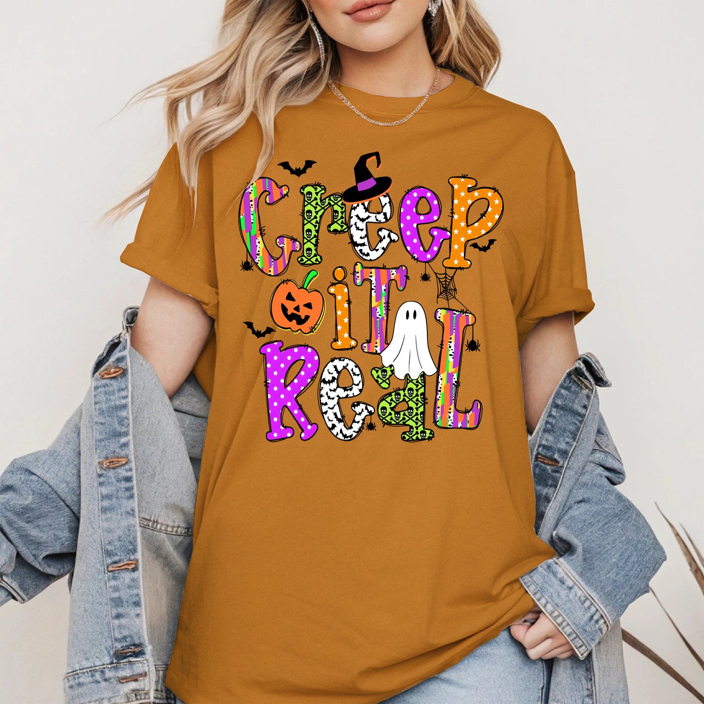 Creep It Real Doodle halloween shirt