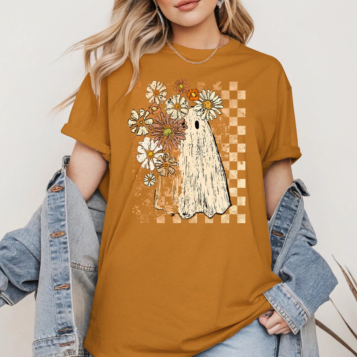 Ghost Floral halloween shirt