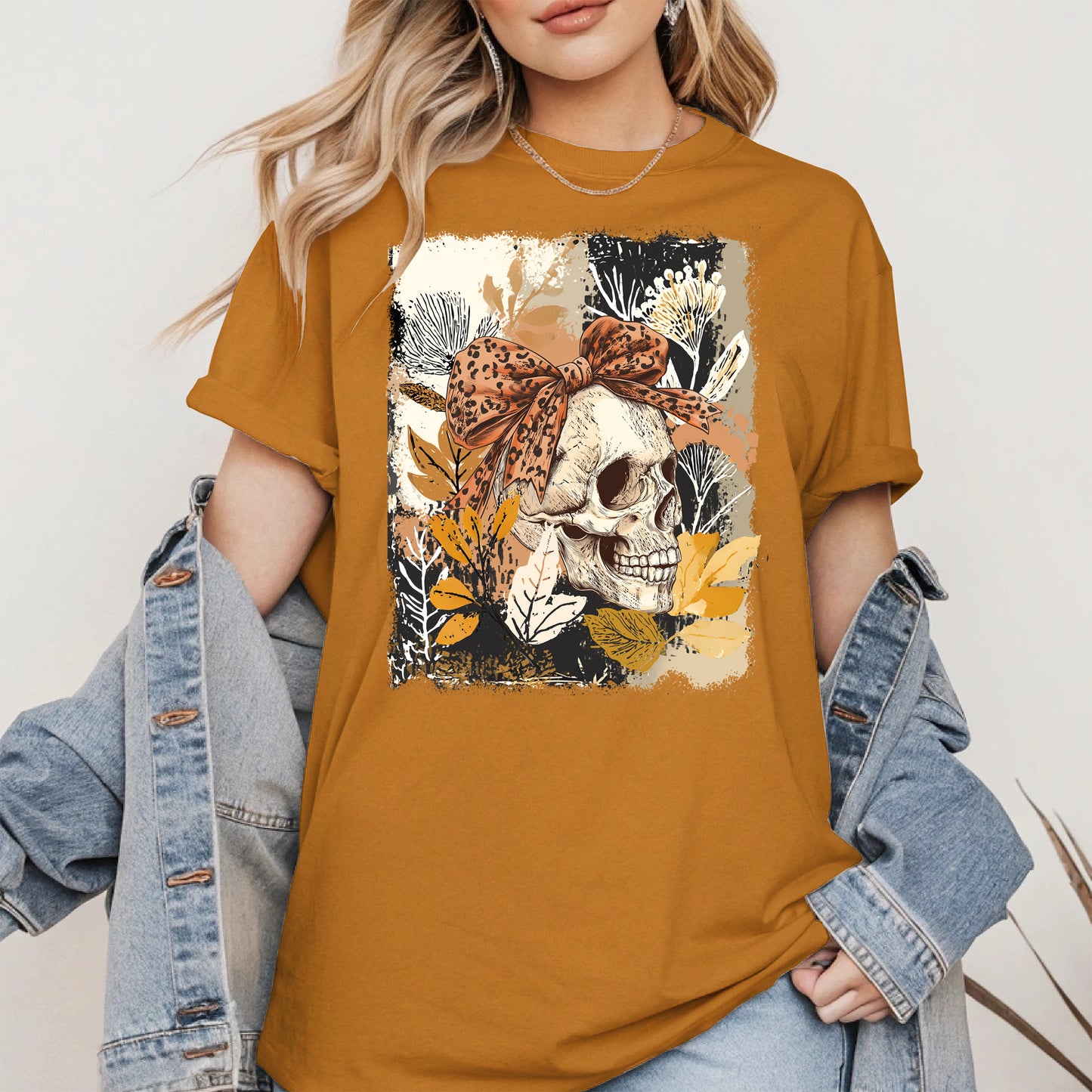 Skull Coquette Boho halloween shirt