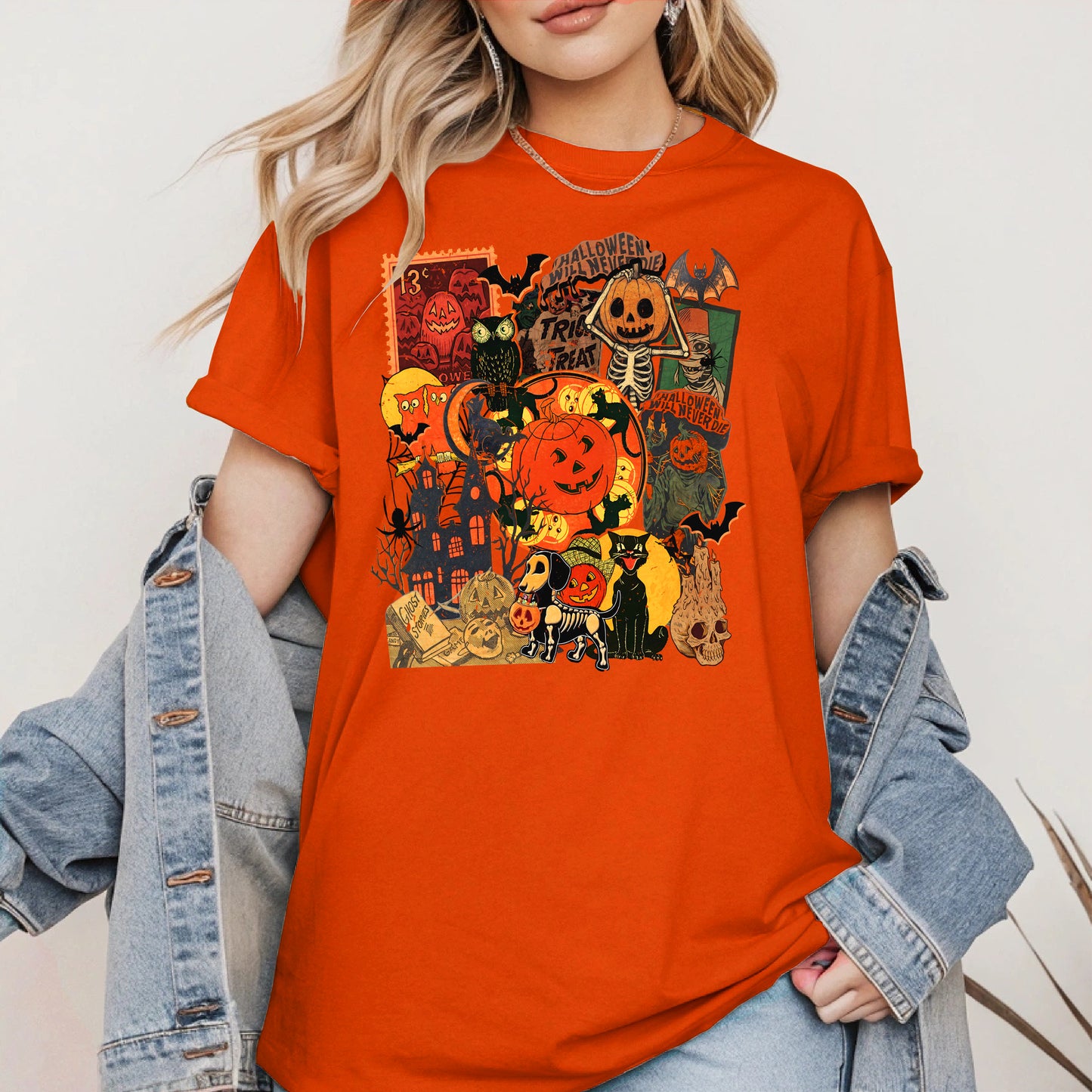 Collage Halloween shirt and hoodie