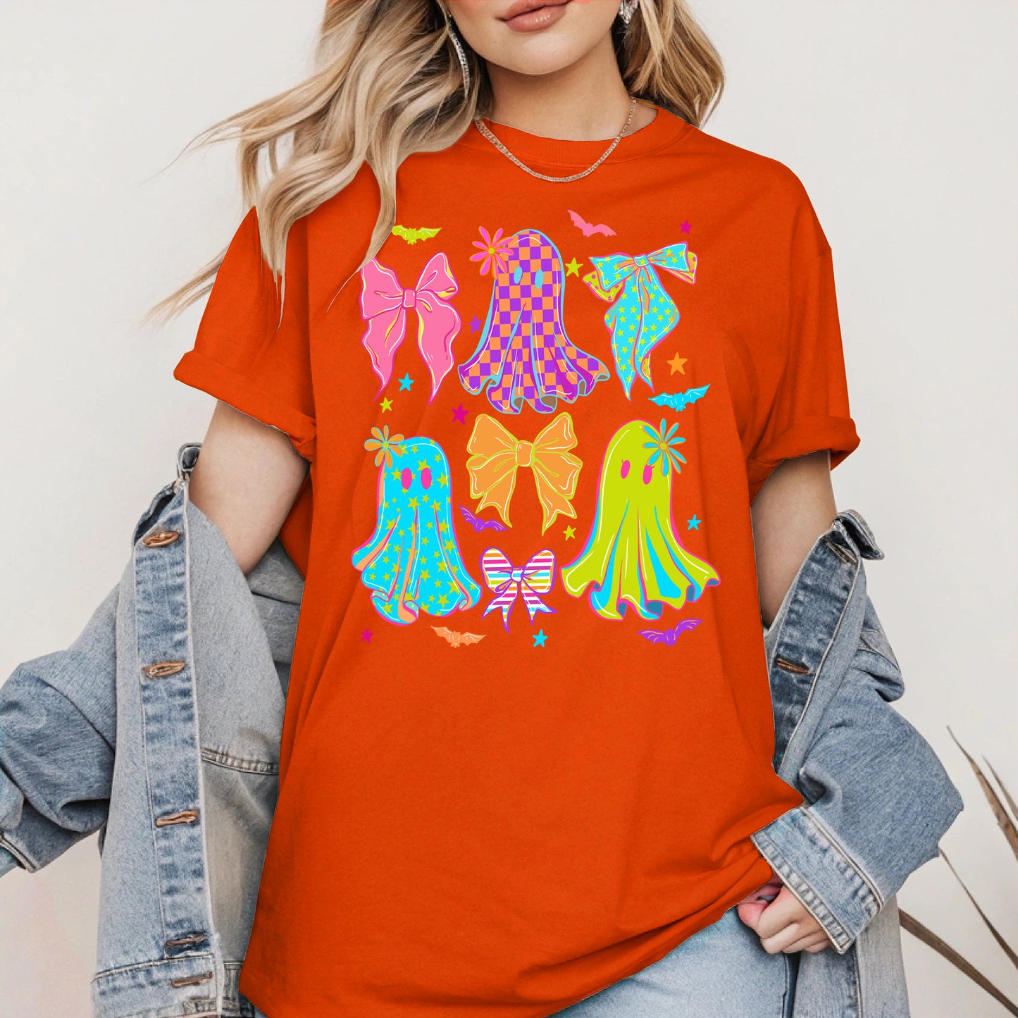 Neon Ghost Coquette halloween shirt