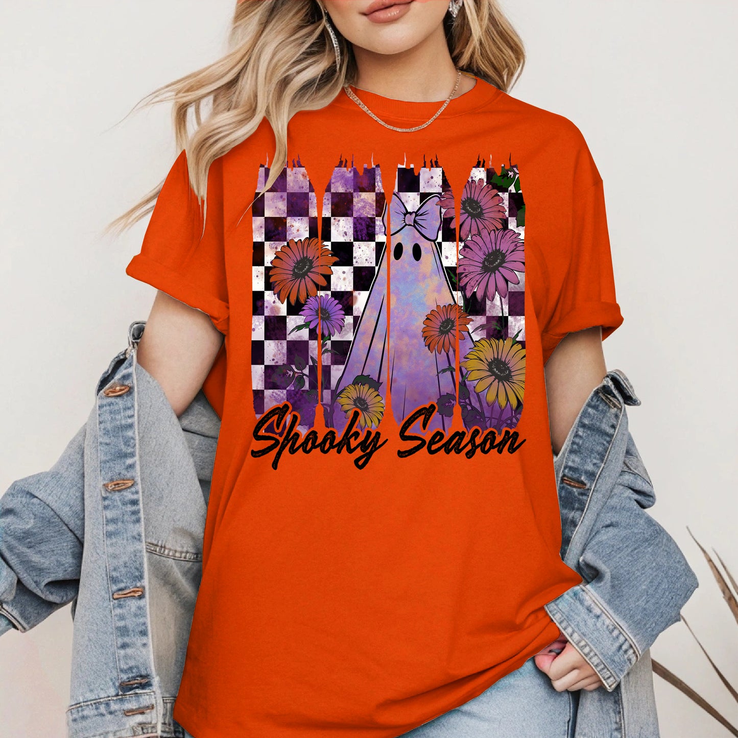 Floral Ghost Halloween shirt