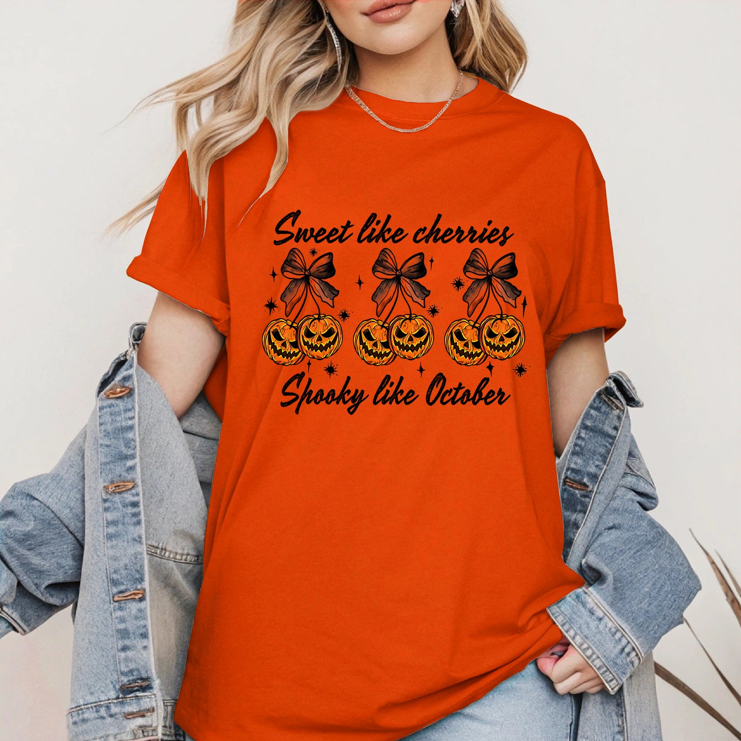 Sweet like cherries Spooky like October shirt