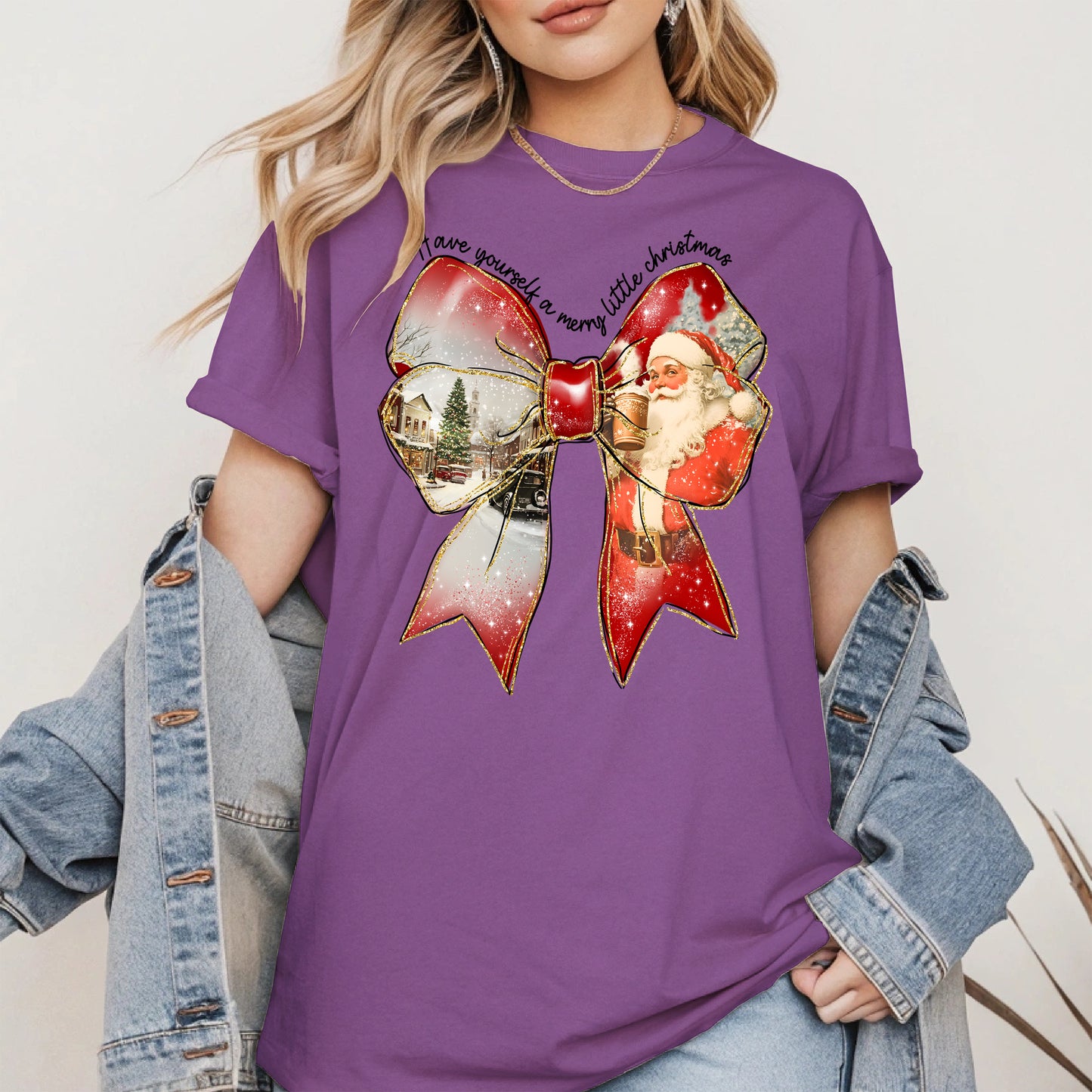 Small Town Christmas Santa Holiday Shirt