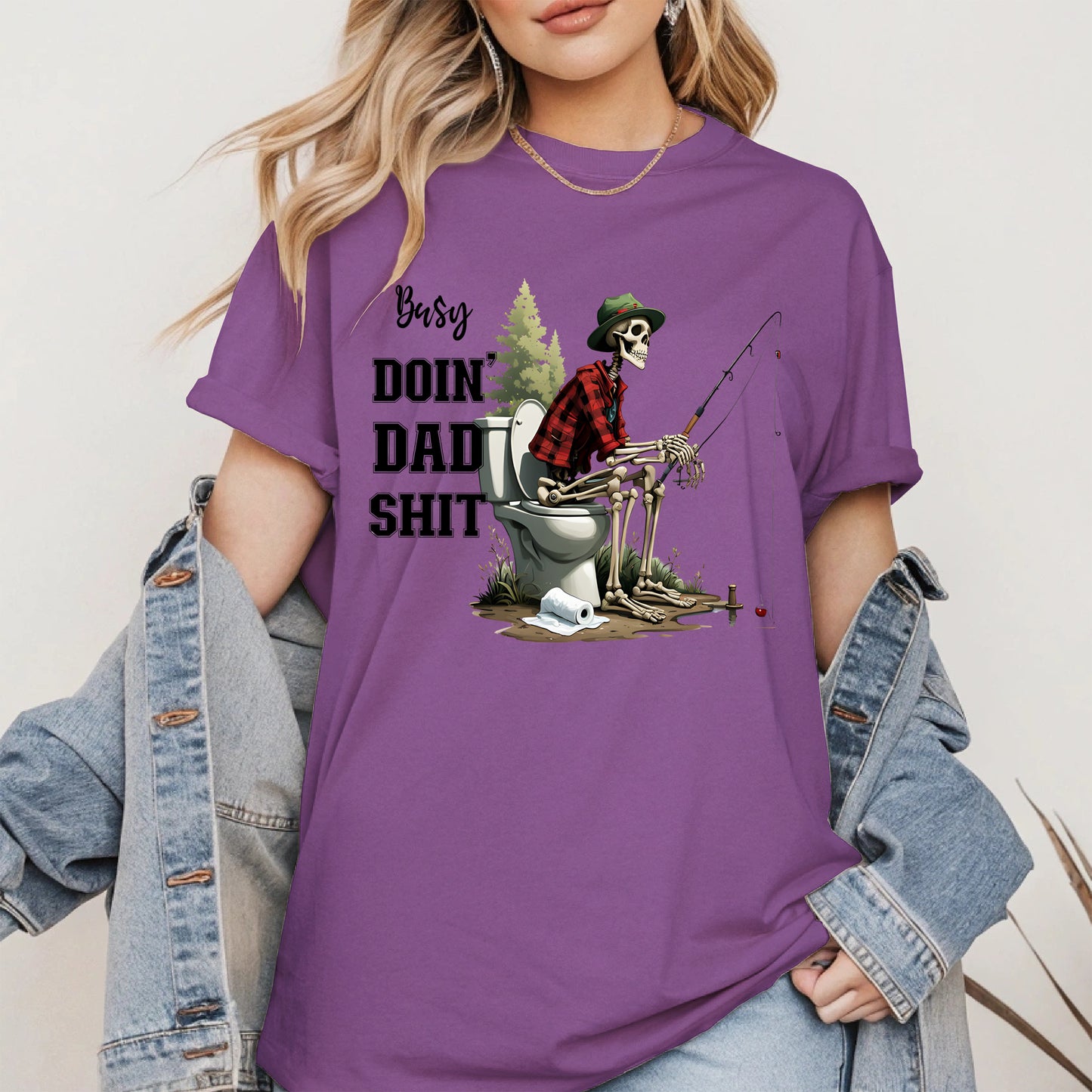 Funny Dad Fishing Skeleton Shirt Hoodie Sweatshirt