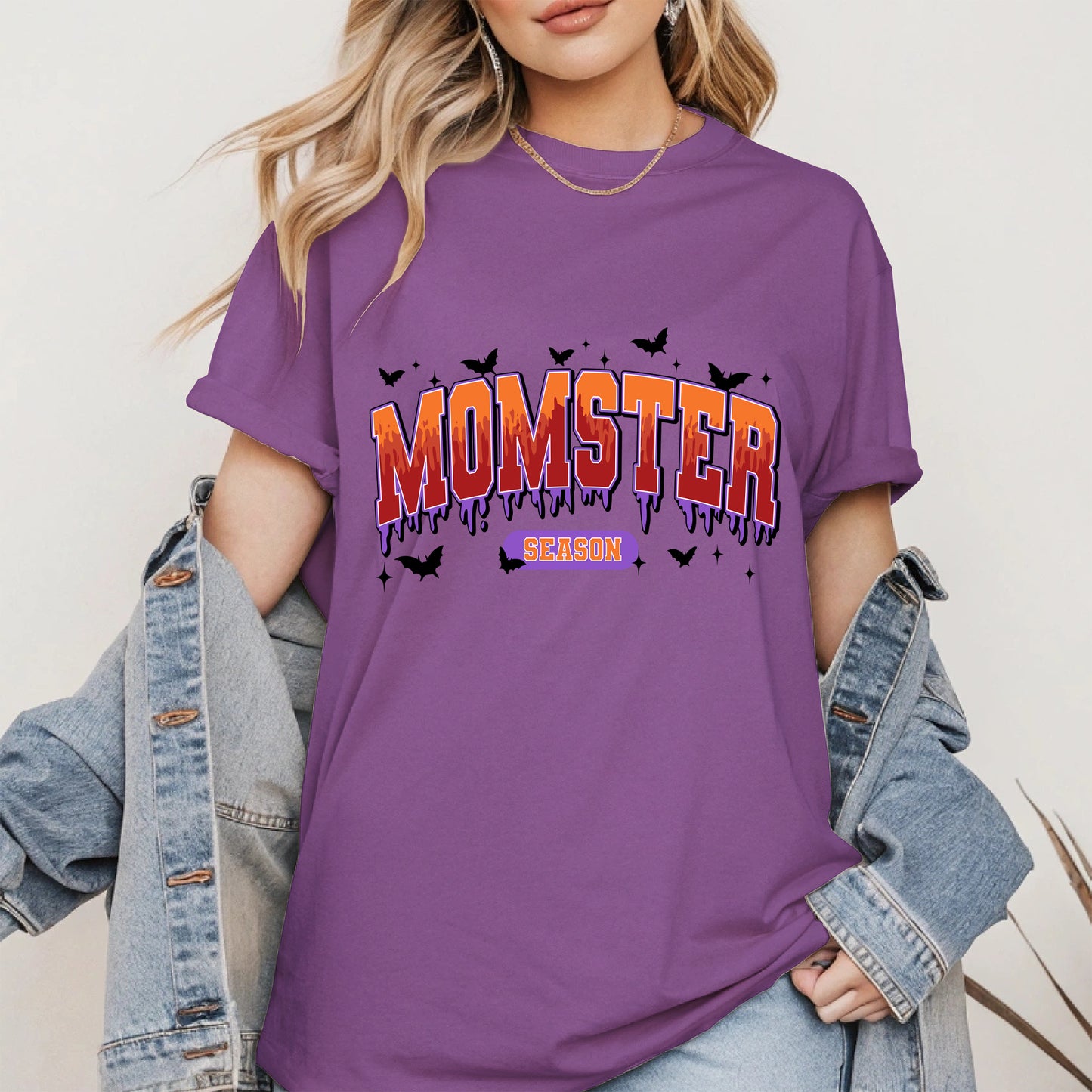 Momster Season Shirt Hoodie Sweatshirt for Halloween Moms