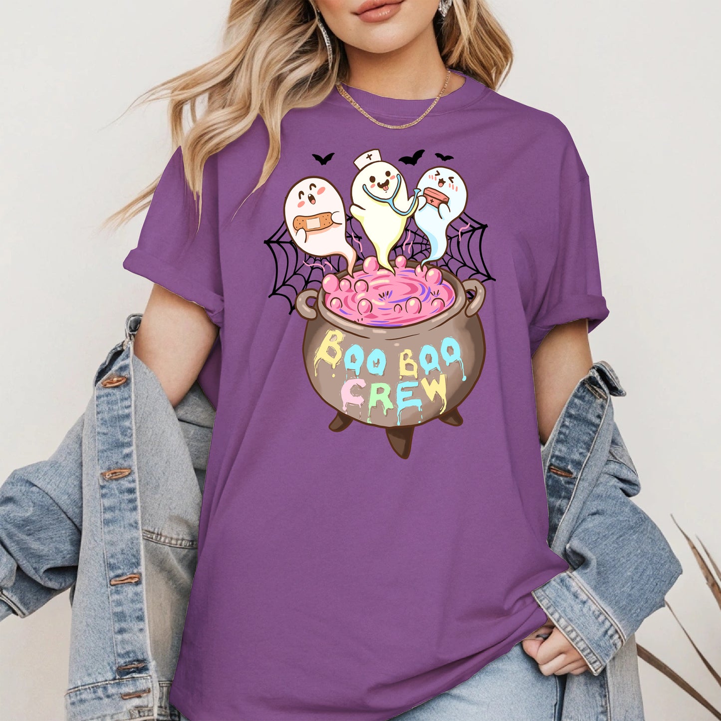 Boo Boo Crew – Cute Halloween Nurse Ghost Shirt