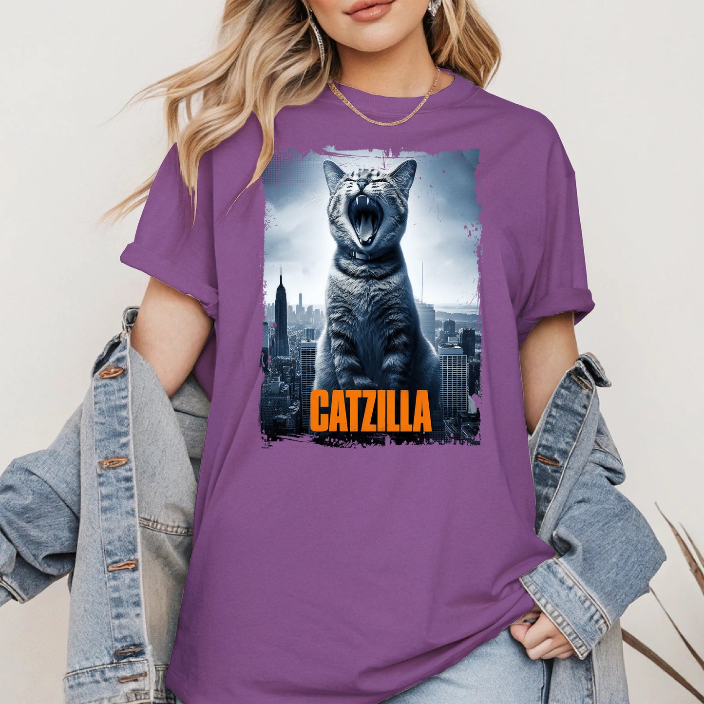 Catzilla Funny Cat Shirt Hoodie Sweatshirt