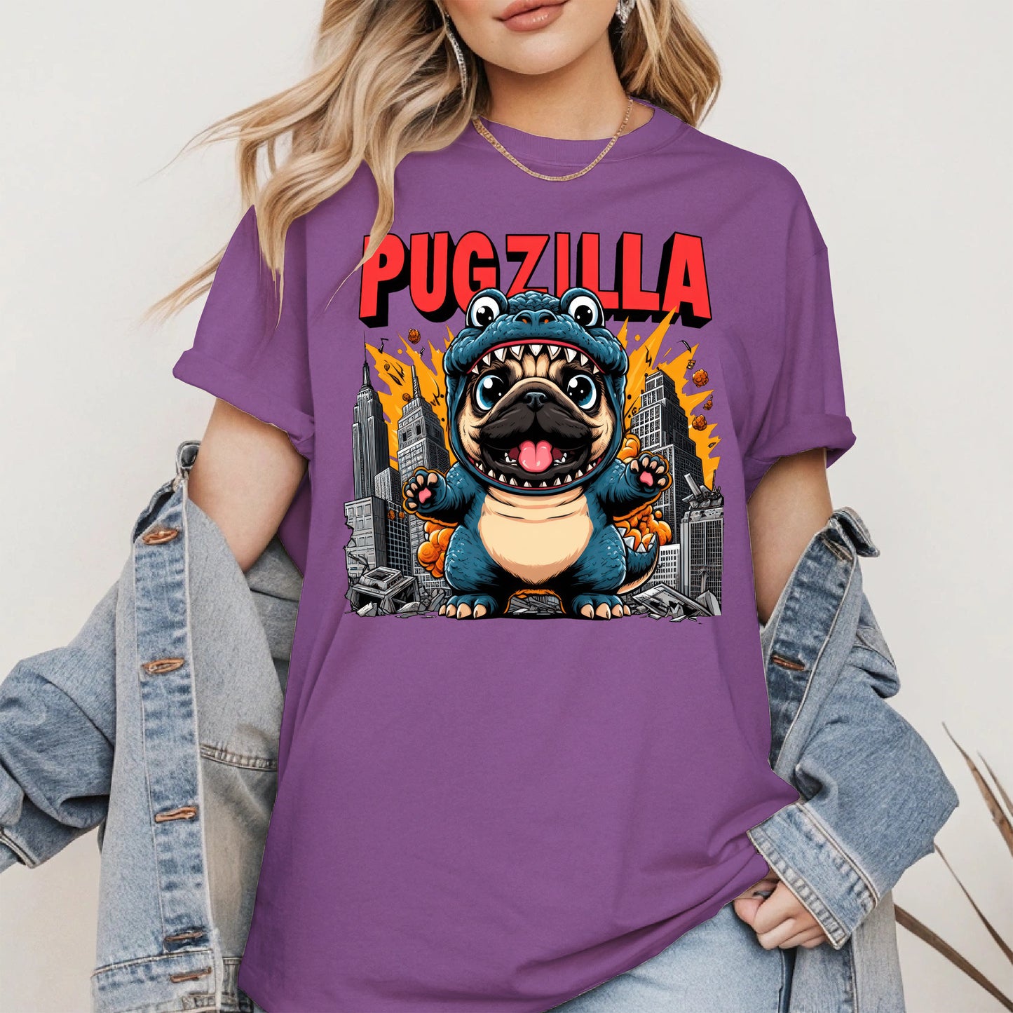 Pugzilla Funny Dog Shirt Hoodie Sweatshirt