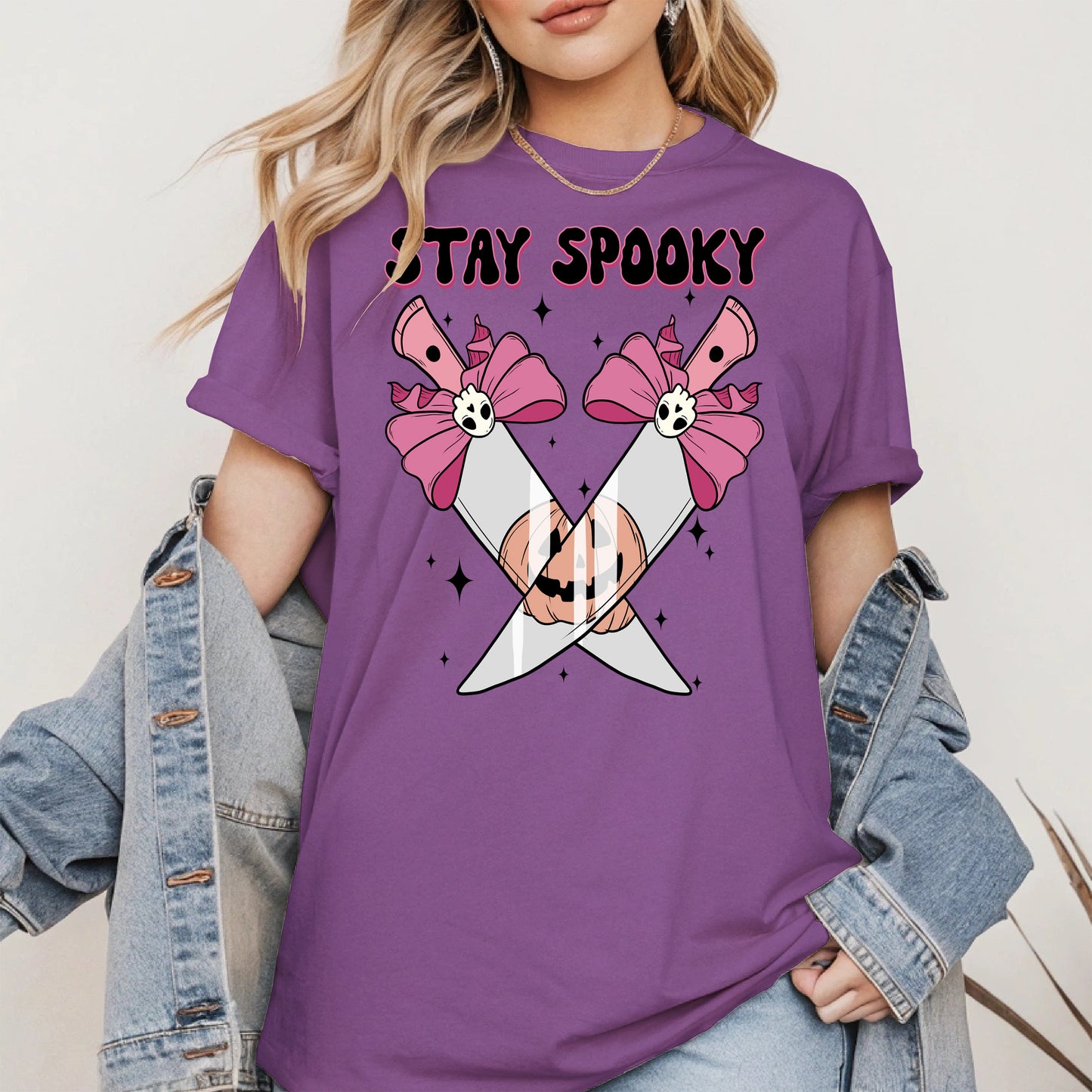 Stay Spooky Knife Halloween Shirt