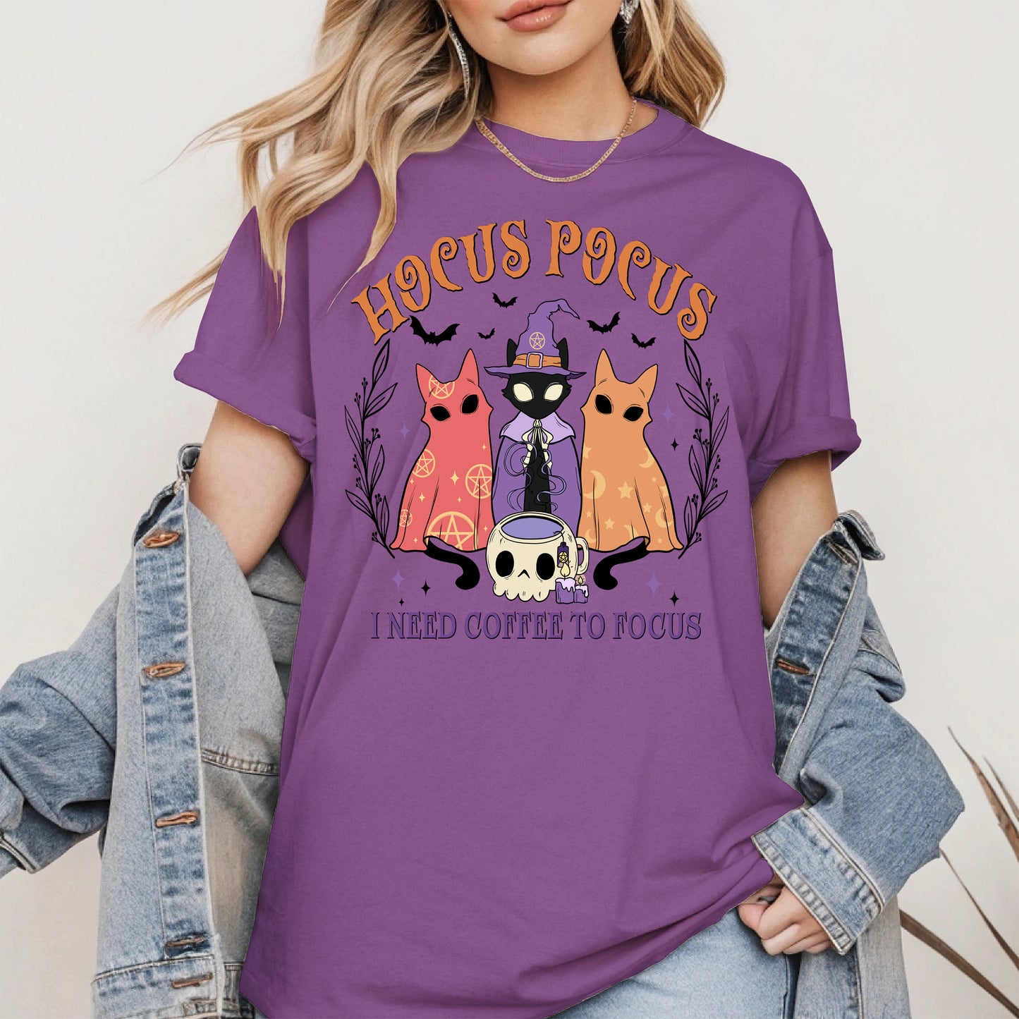 Hocus Pocus Coffee Cat Shirt
