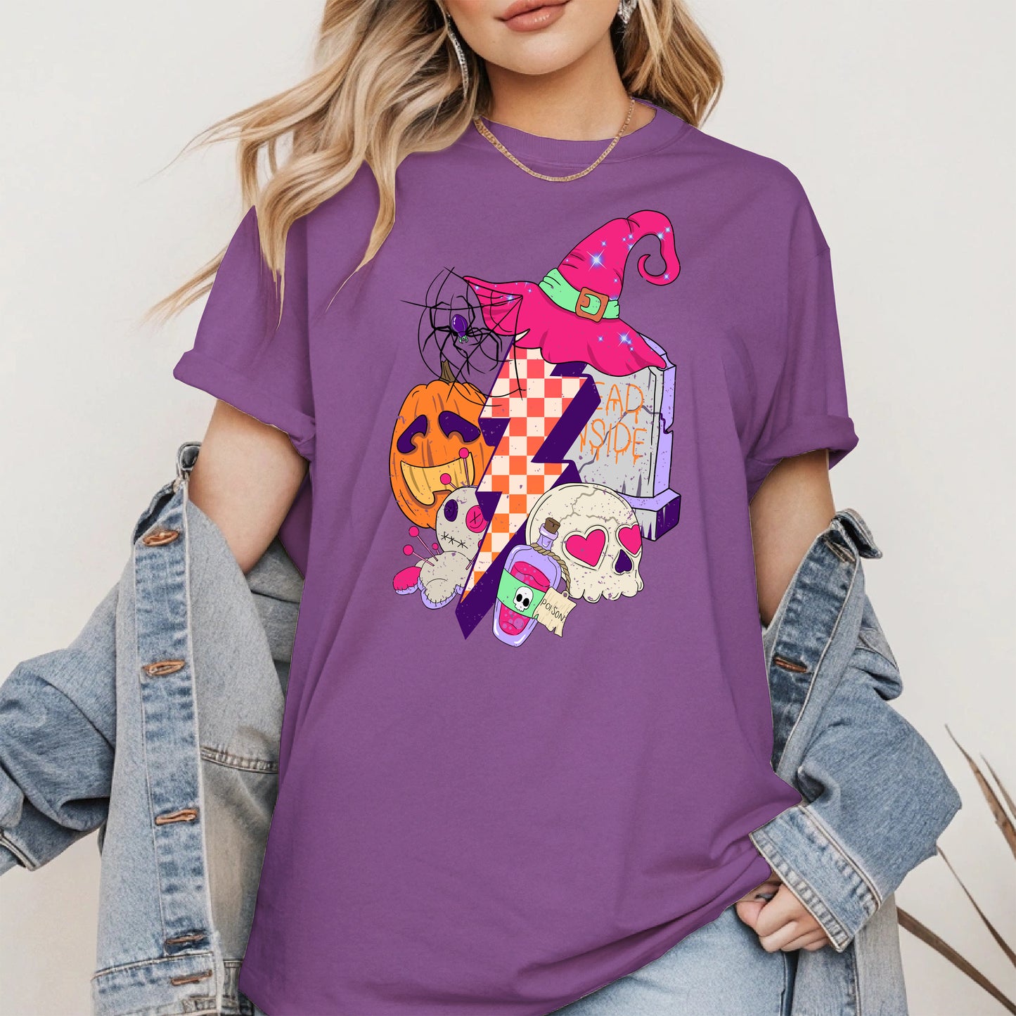 Witchy Lightning Halloween Shirt