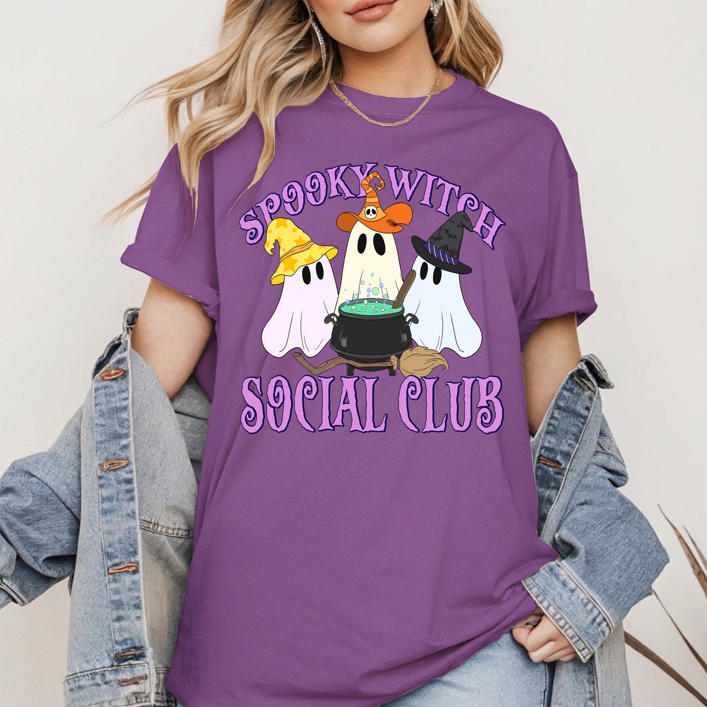 Spooky Witch Social Club Halloween Shirt