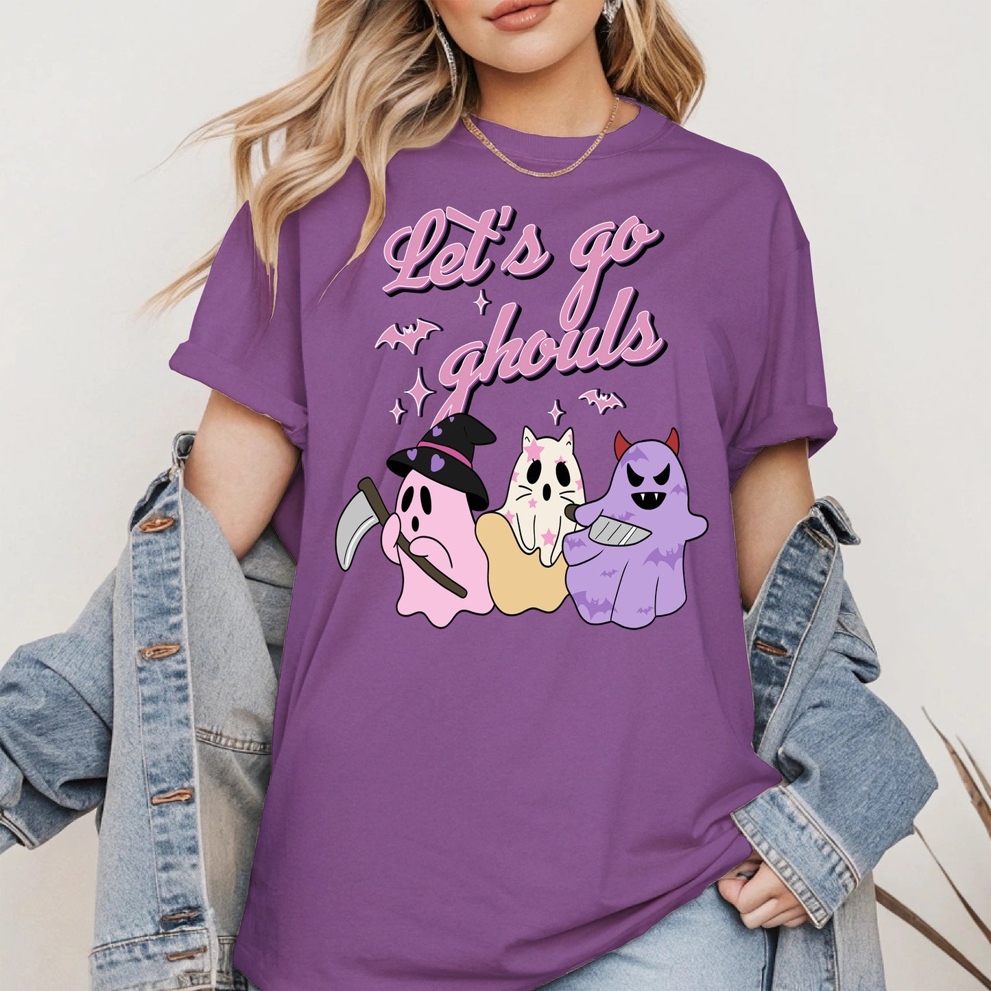 Let’s Go Ghouls Shirt Cute Halloween Ghost
