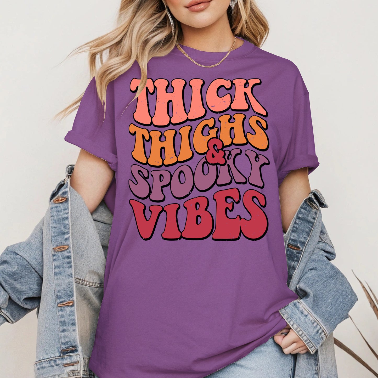 Thick Thighs and Spooky Vibes Shirt