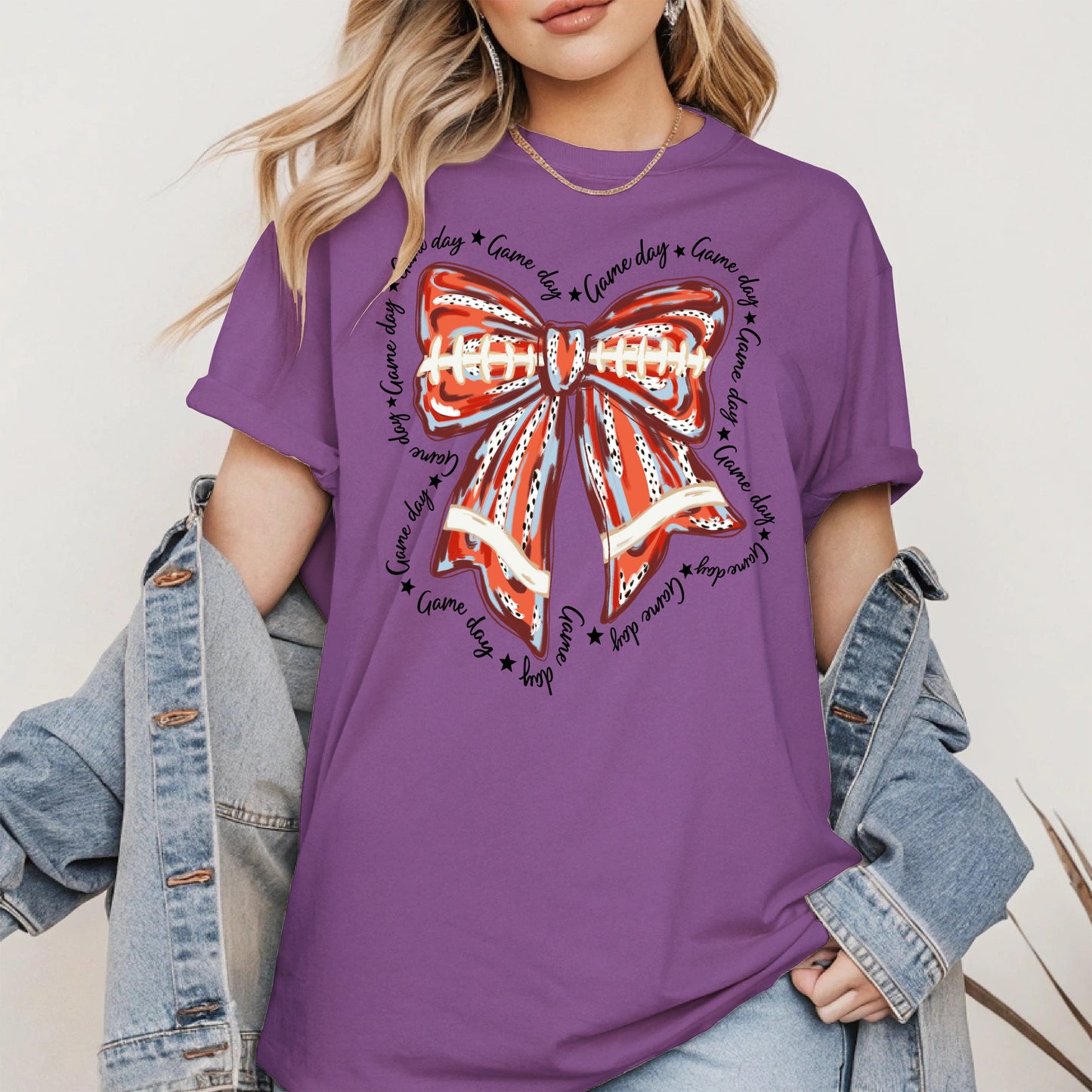 Baseball Bow Shirt Sport Tee Hoodie Sweatshirt Gift for Fans and Moms