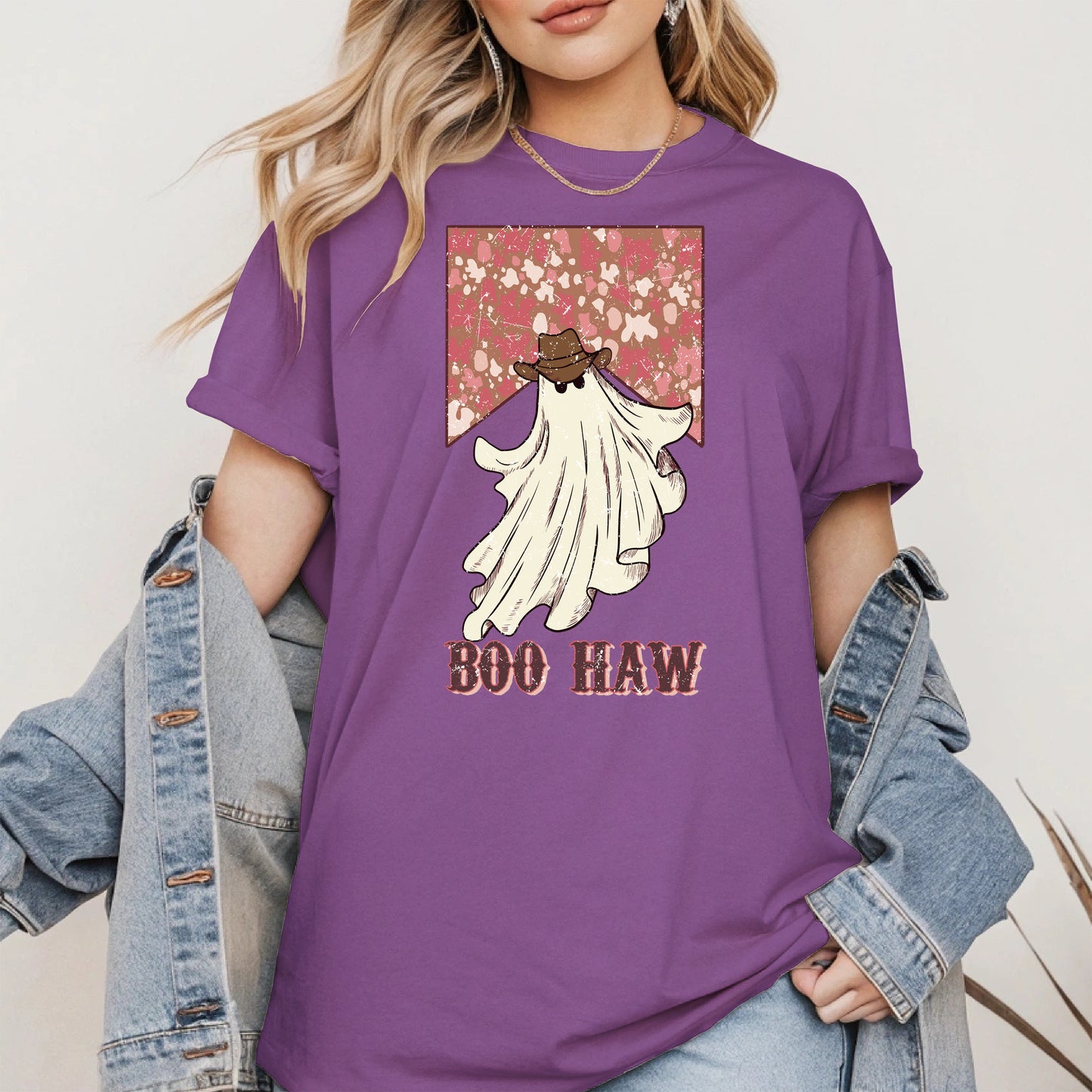 Boo Haw Western Ghost Cowgirl Tee