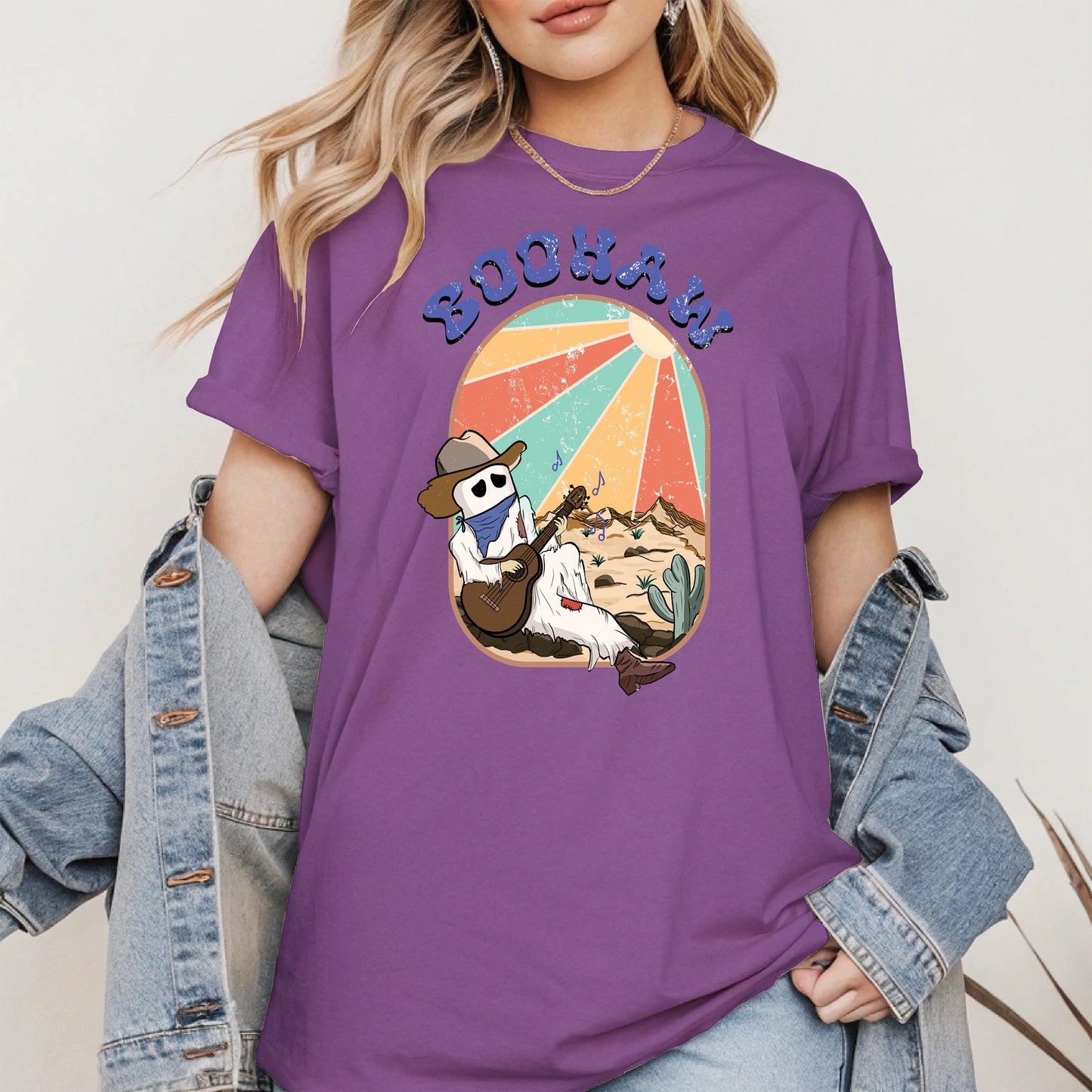 Boohaw Singing Ghost Western Tee