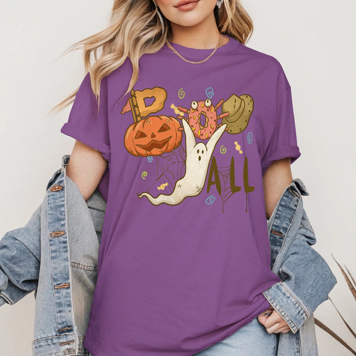 Boo Yall Cute Halloween Fall Tee