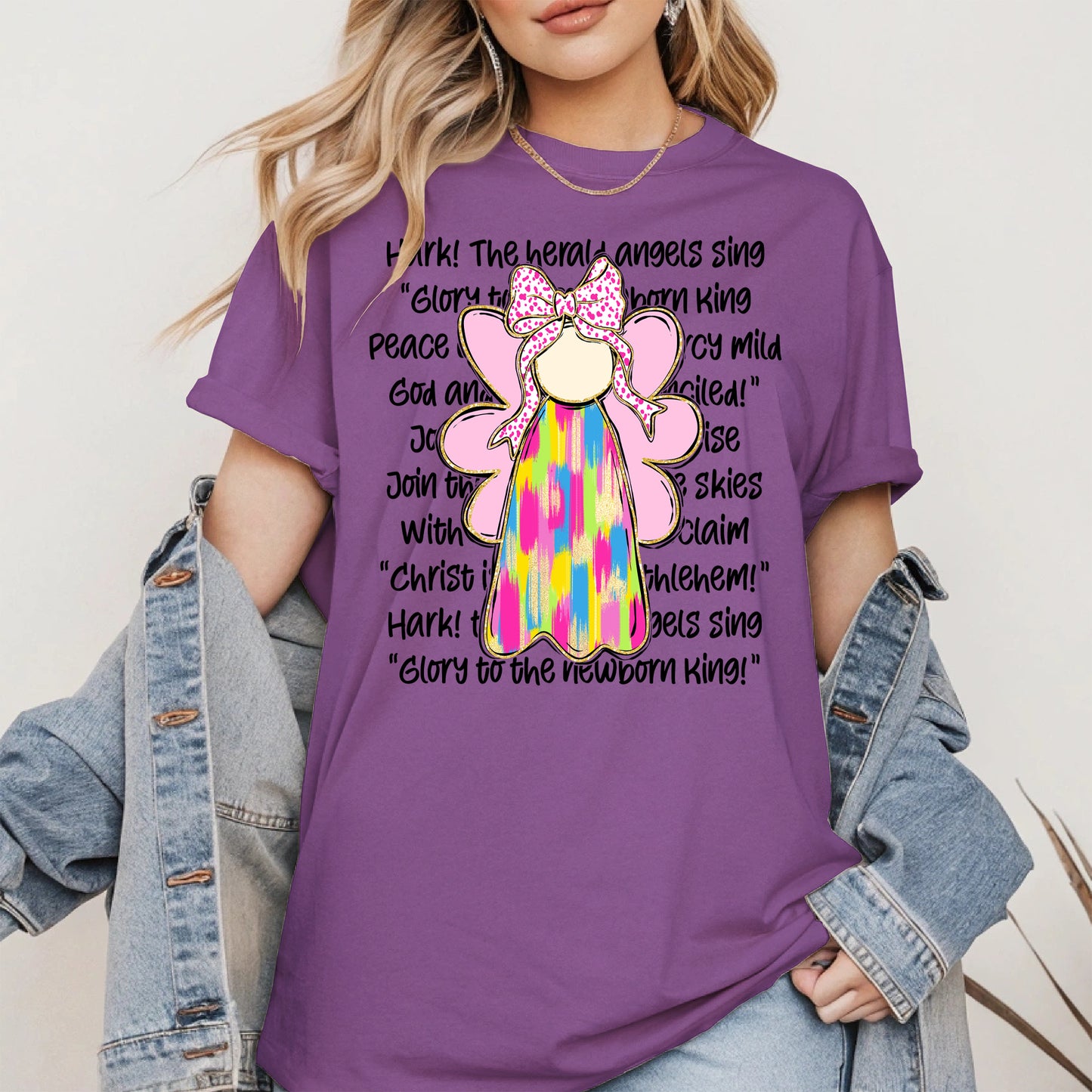 Colorful Angel Christmas Shirt
