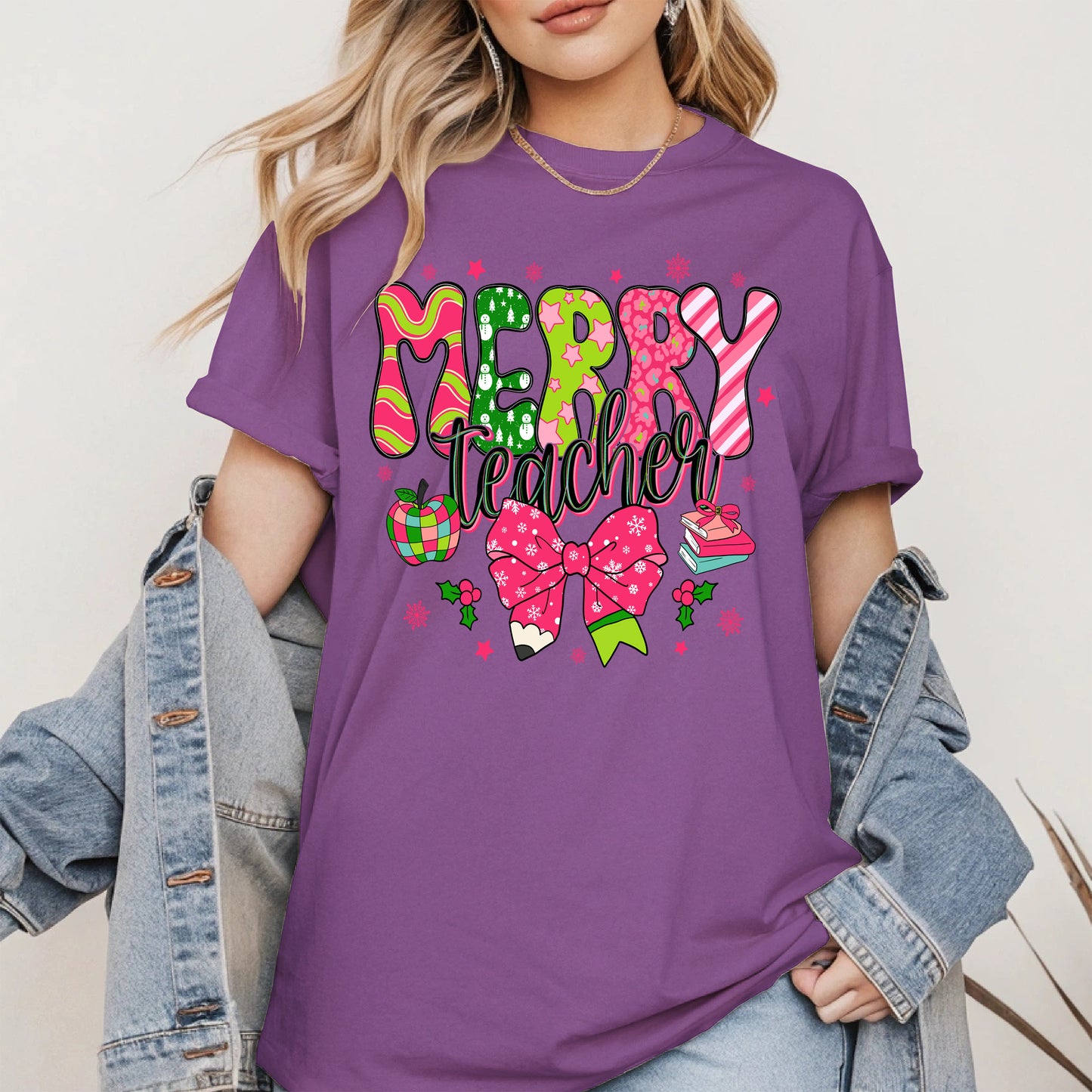 Merry Teacher Christmas Shirt