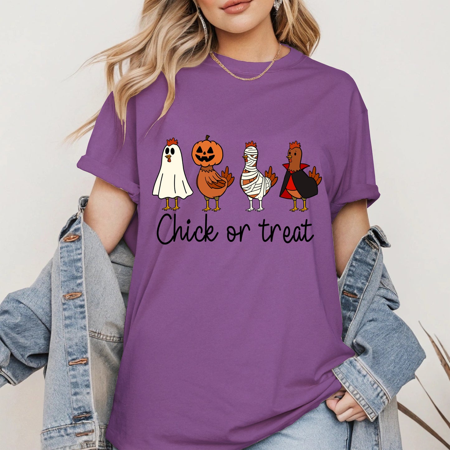 Chick or treat halloween shirt