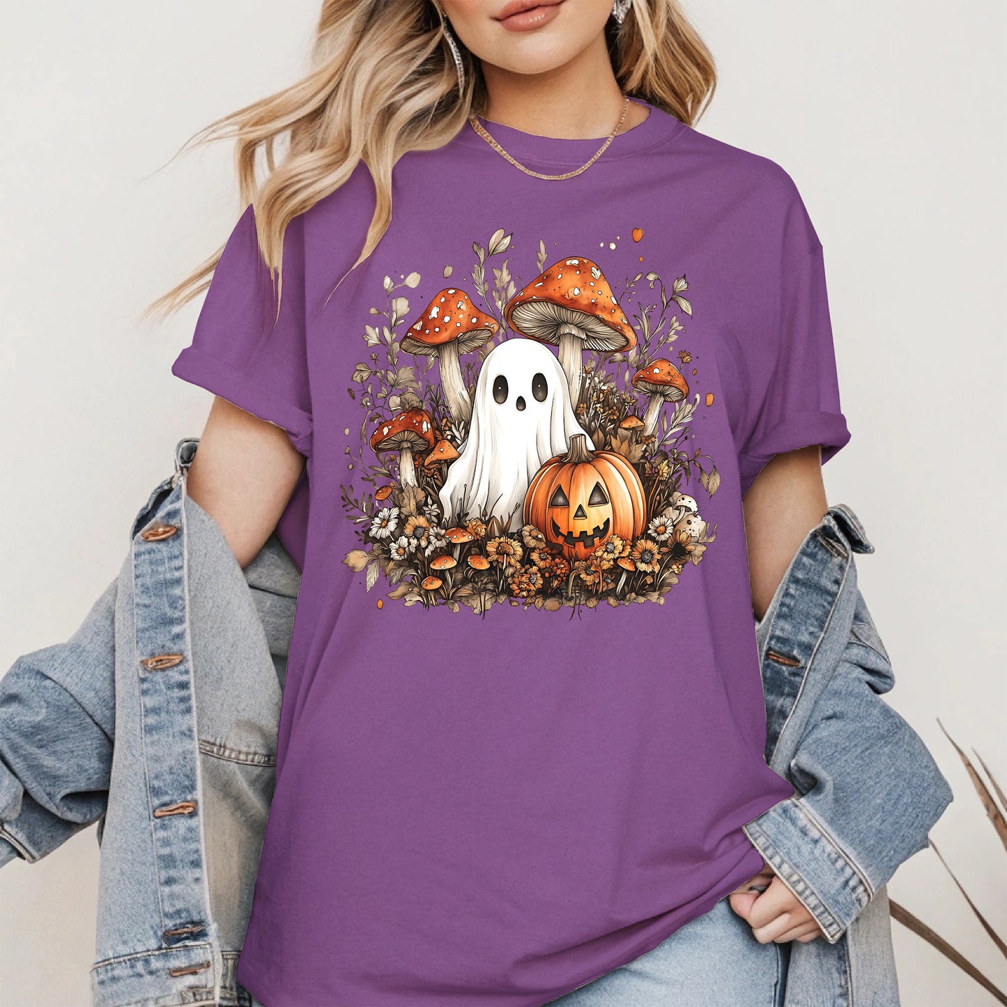 Floral Cute Ghost halloween shirt