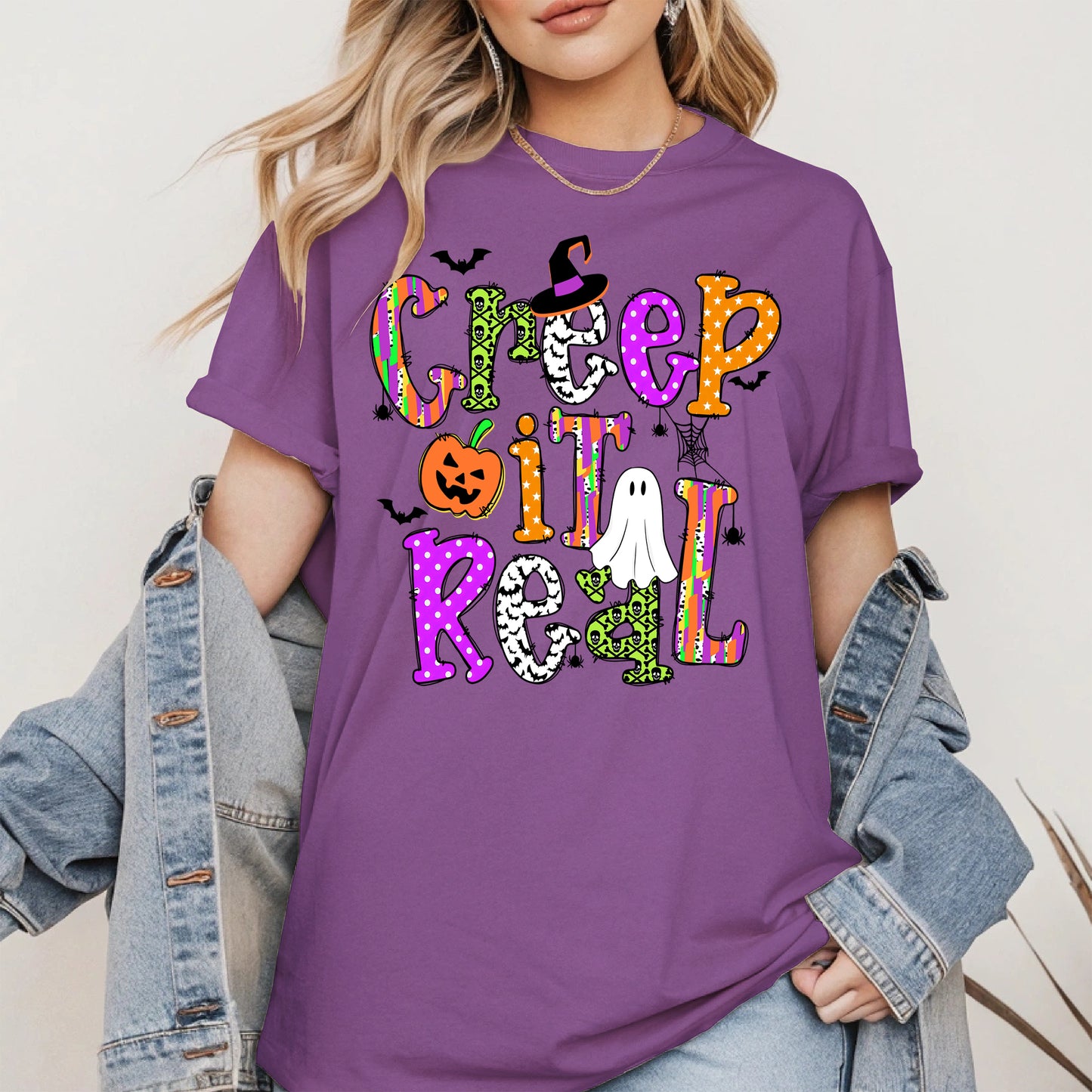 Creep It Real Doodle halloween shirt