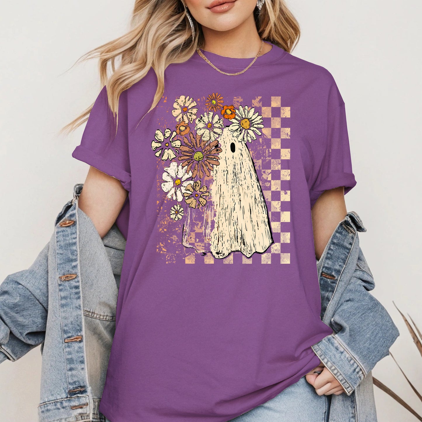 Ghost Floral halloween shirt