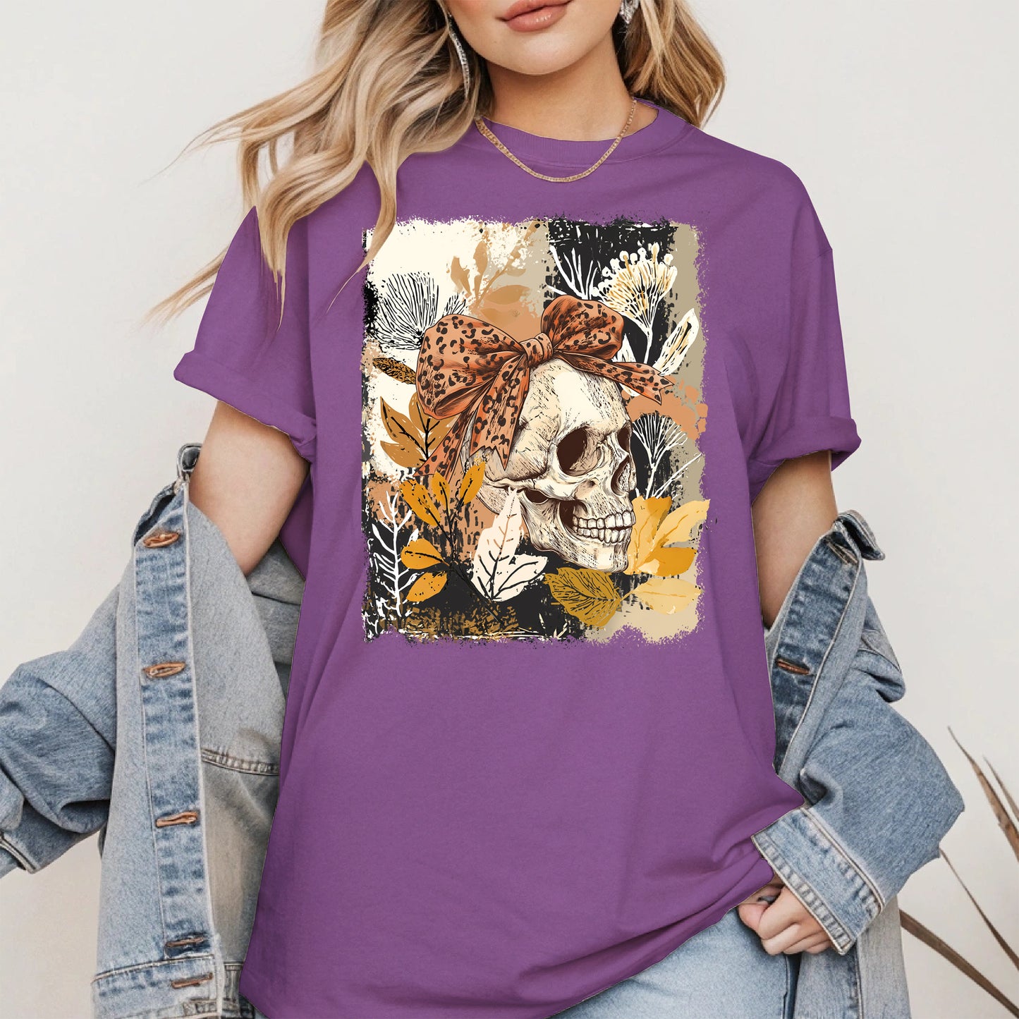 Skull Coquette Boho halloween shirt