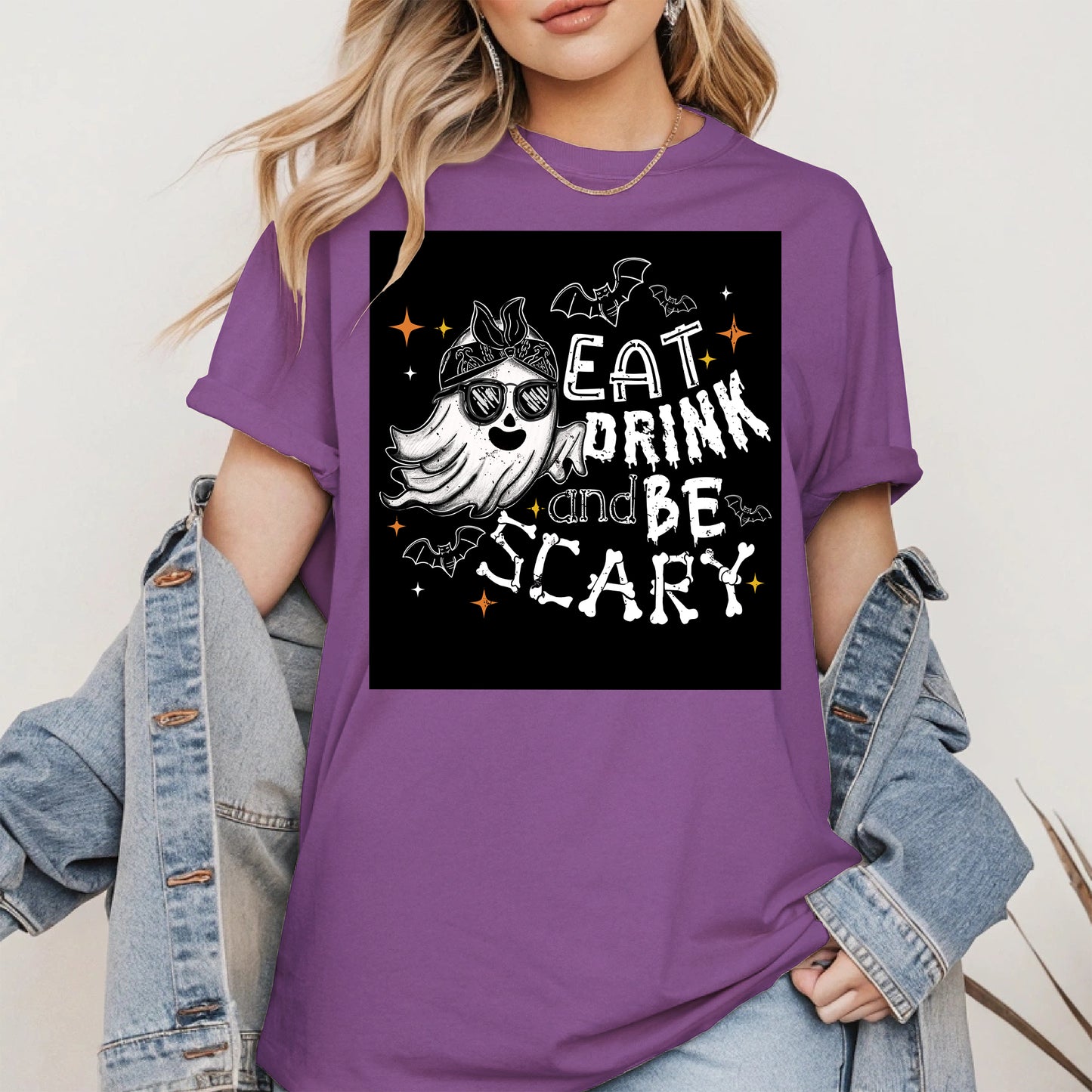 Eat Drink and Be Scary halloween shirt
