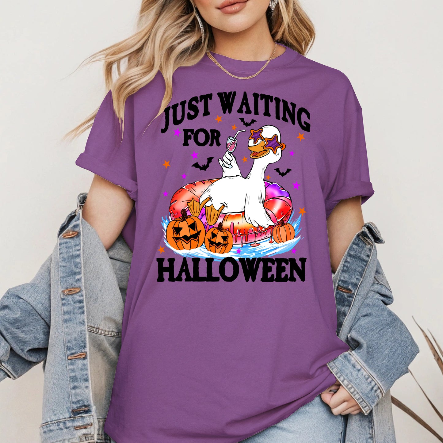 Just waiting for Halloween halloween shirt