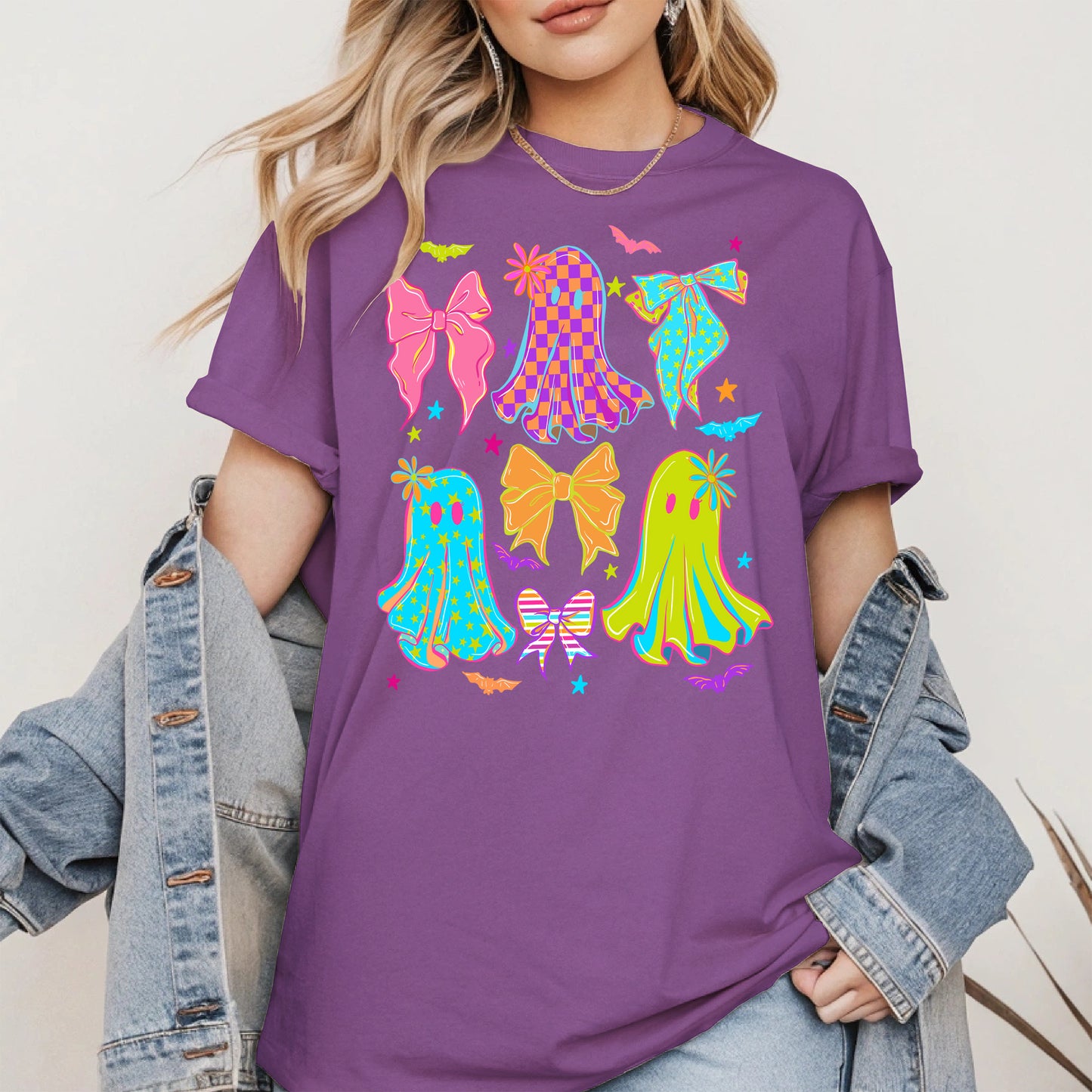 Neon Ghost Coquette halloween shirt
